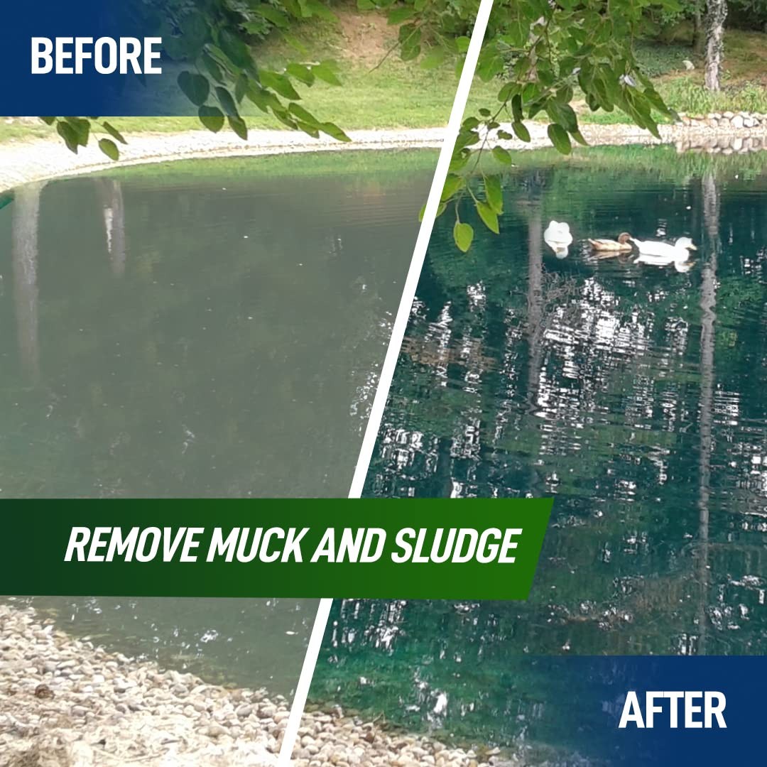 32 oz Pond Cleaner for Muck Sludge Removal Natural Look Maintenance
