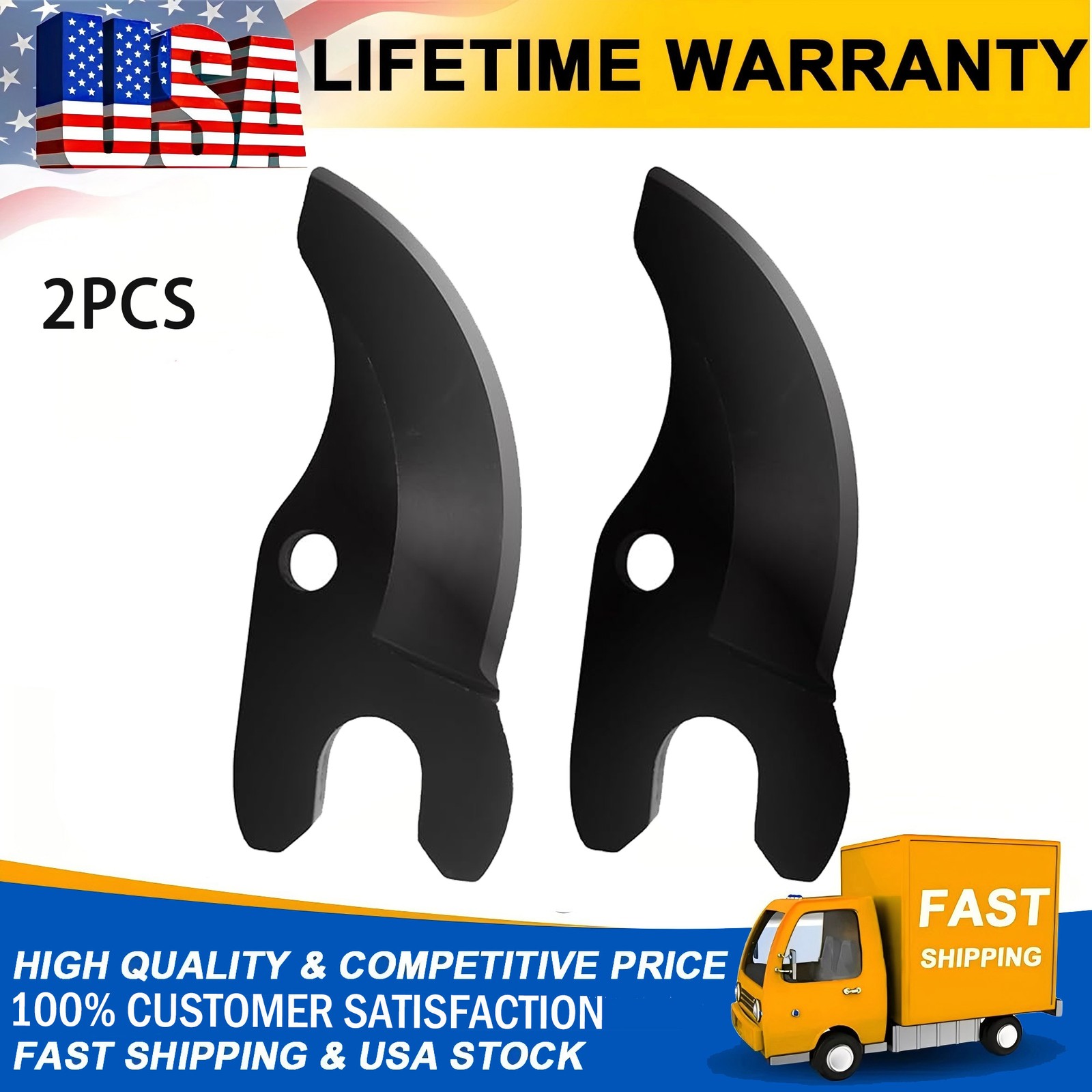 2PCS Replacement Pruner Blades For Dewalt 20V MAX Cordless DCPR320B DCPR320D1