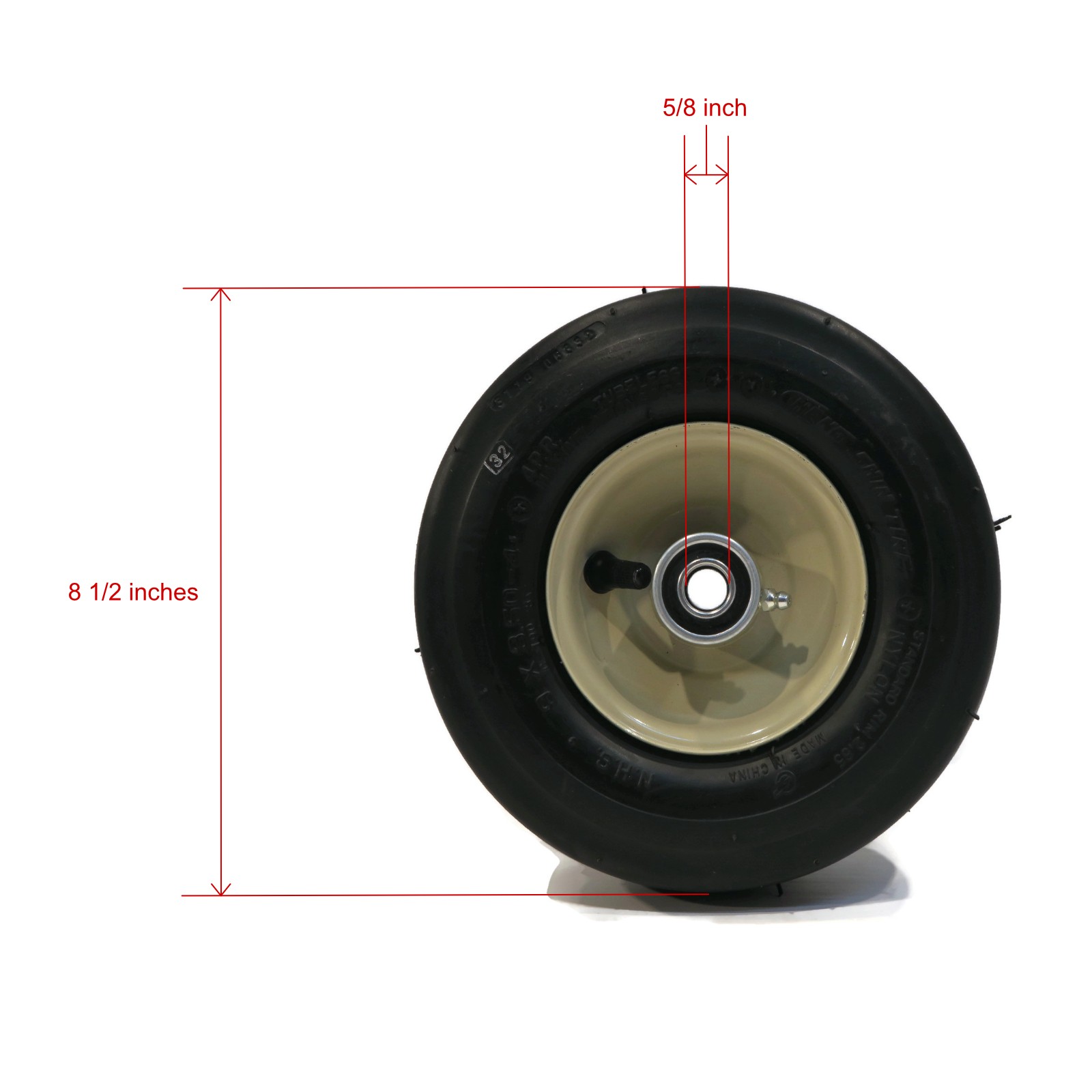 Caster Wheel Assembly 9X350X4 for Grasshopper Mower Deck 2144, 6144, 6152, 6161