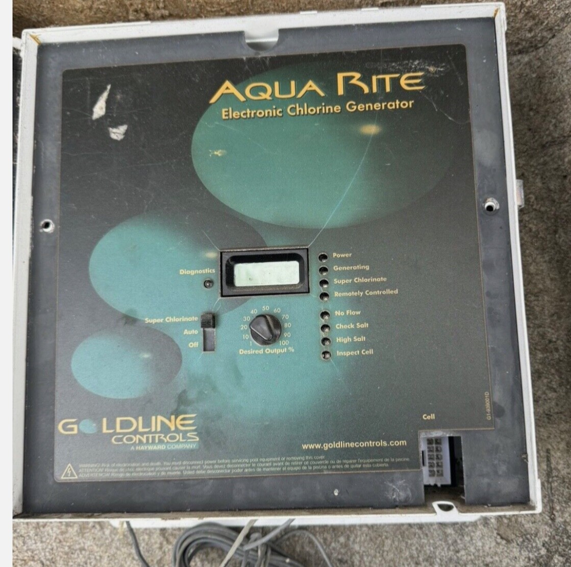 Hayward AQ-RITE AquaRite Goldline Salt Chlorine Generator  (Control panel only)