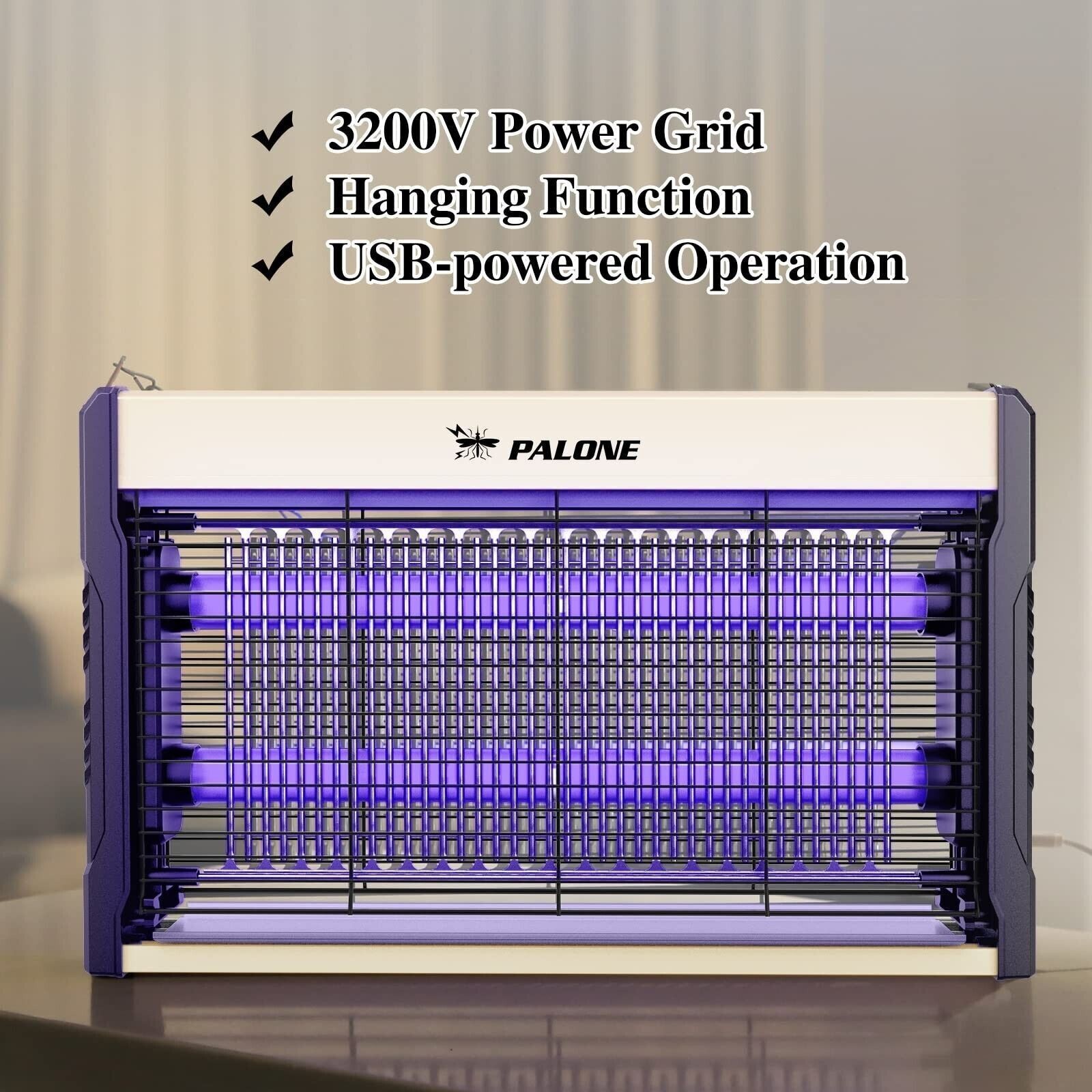Bug Zapper 3200V Electronic Mosquito Zapper for Outdoor/ Indoor Waterproof New