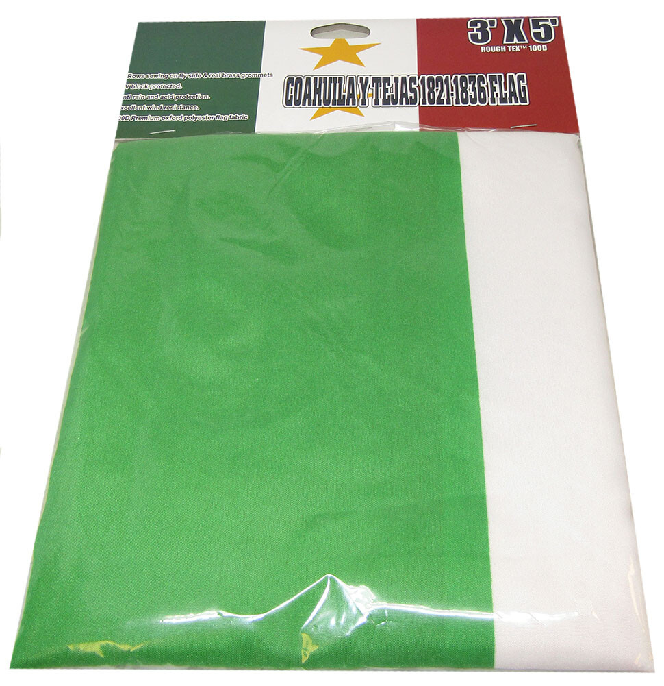 3×5 Coahuilay Tejax 1821-1836 Premium 100D Woven Poly Nylon Flag Banner 100D