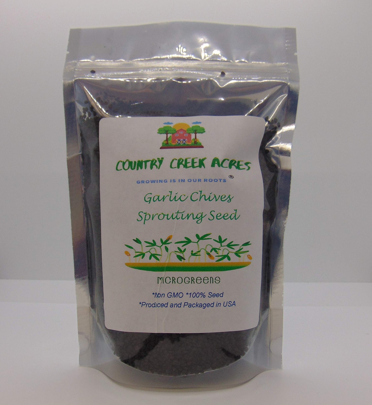 Garlic Chive Seeds 12 oz – Non-GMO Microgreen & Sprouting Seeds, Delicious Herb
