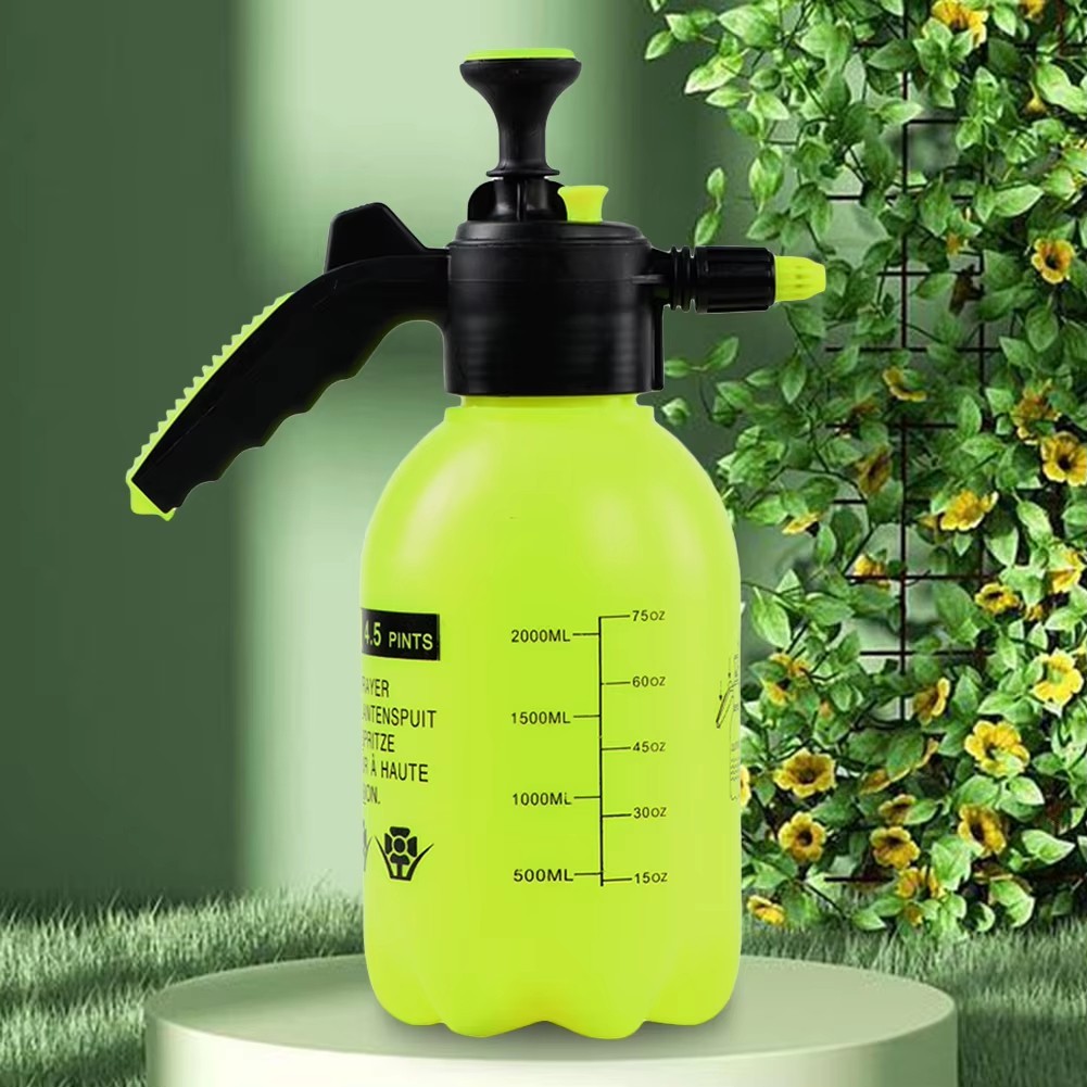 2L Garden Hand Pump Sprayer Portable Pressure Spray Bottle Water Weed Chemicale