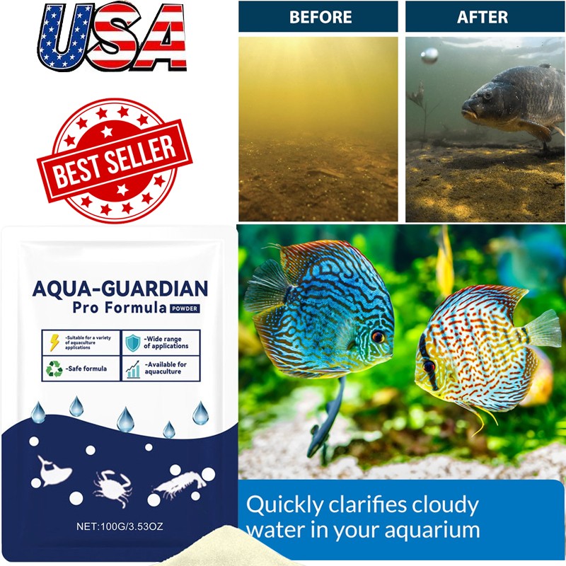 Water Clarifier Aquaculture Water Purifying Treatment Powder Pro Formula 100g