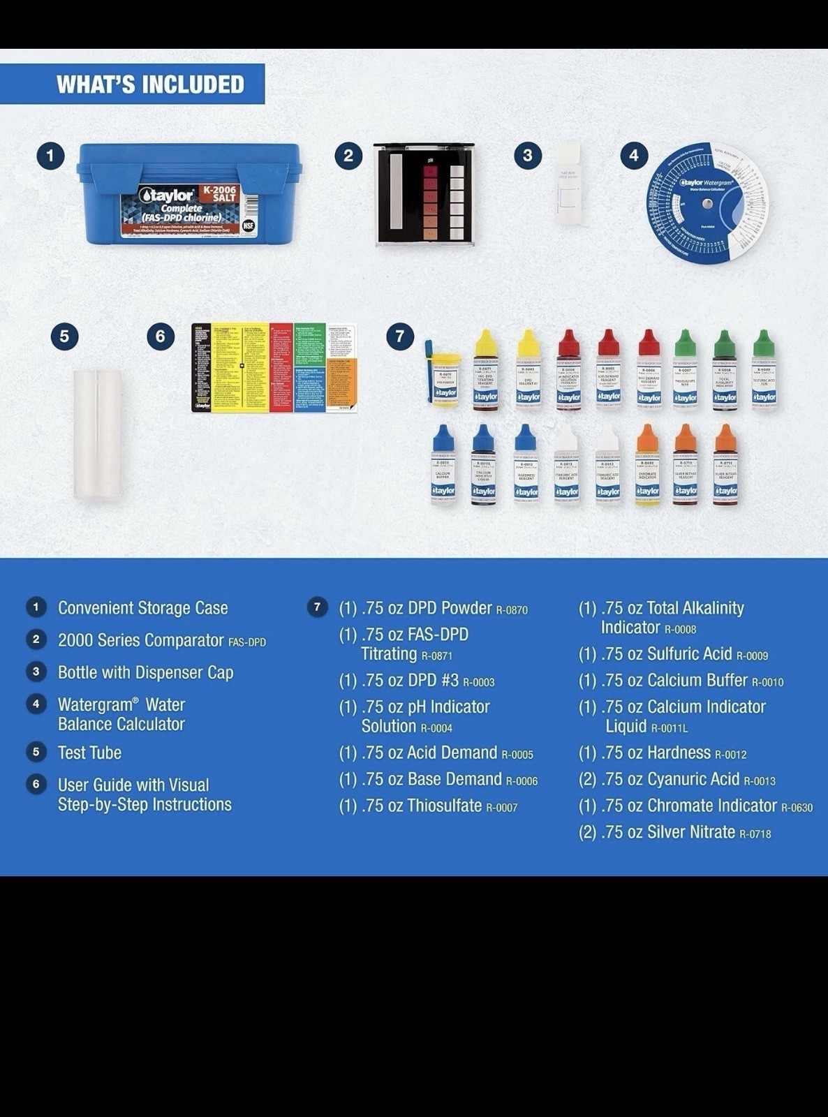 Taylor Technologies K-2006-Salt Series Test Kit Expiration 2027