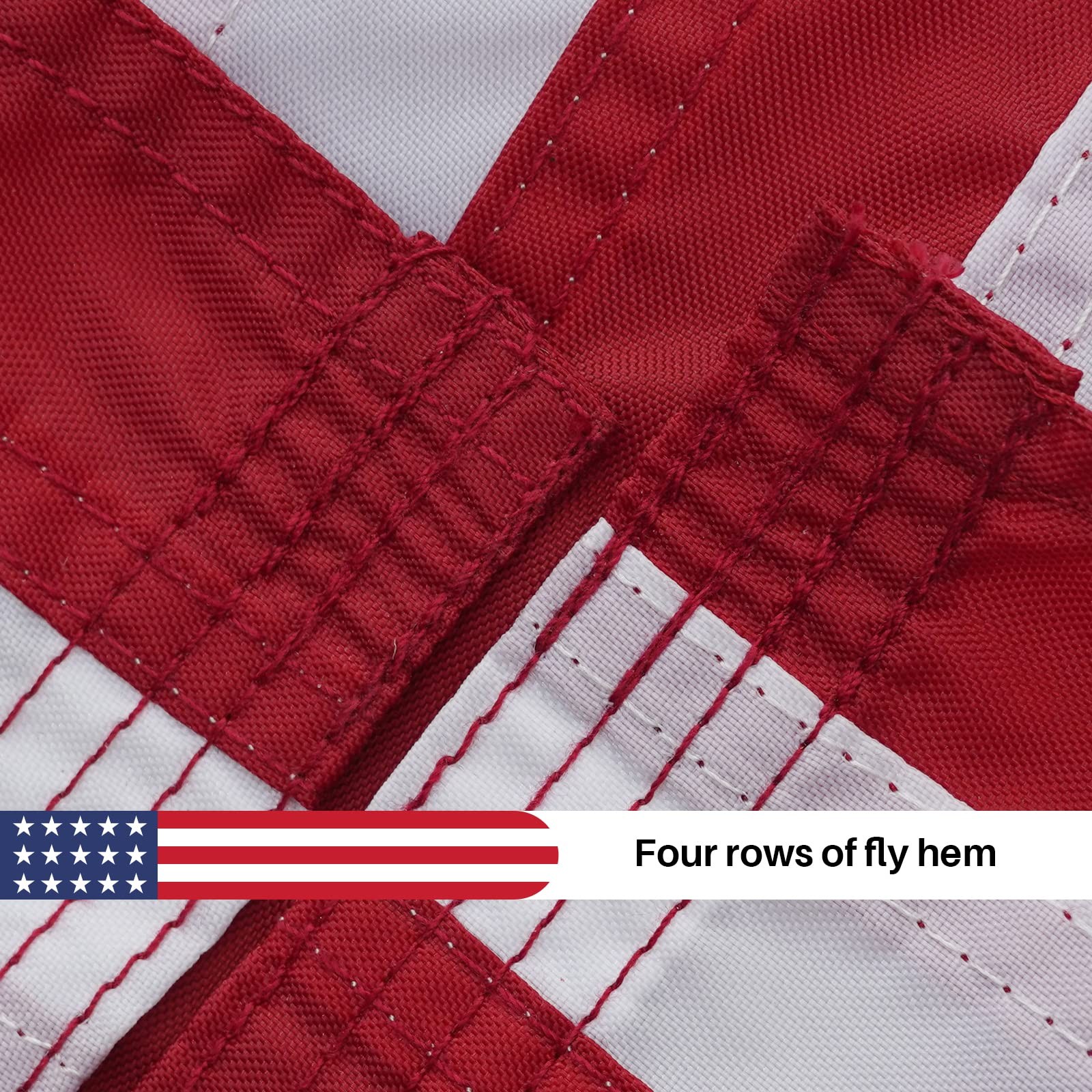 American Flag 12×18 Inches Made in USA, Embroidered Small 12×18 Inches USA Flag