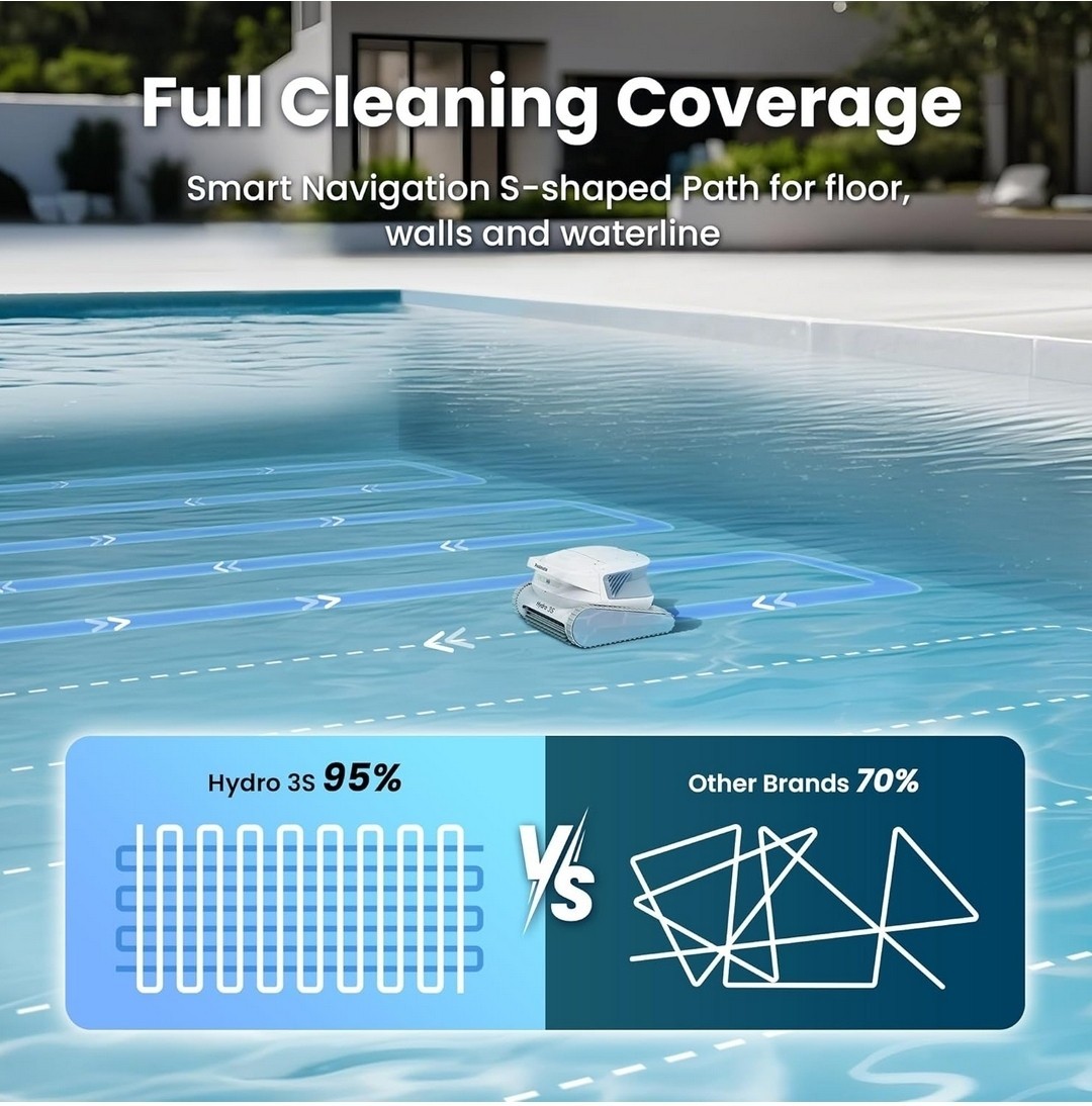 NIB Poolmate Chasing Hydro 3S Robotic Pool Cleaner 300 Mins $650 IngroundAbove