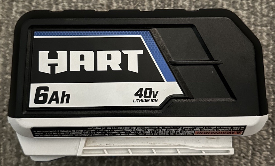 BRAND NEW (NOT USED) Hart 40V 6.0Ah Lithium-Ion Battery HLBP04 & Charger HLCG01