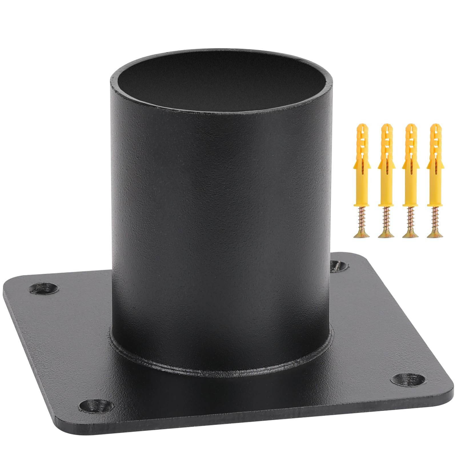 3″ Pier Mount Adapter 5″x5″ Base for 3″ Poles – Rust-Resistant Bracket