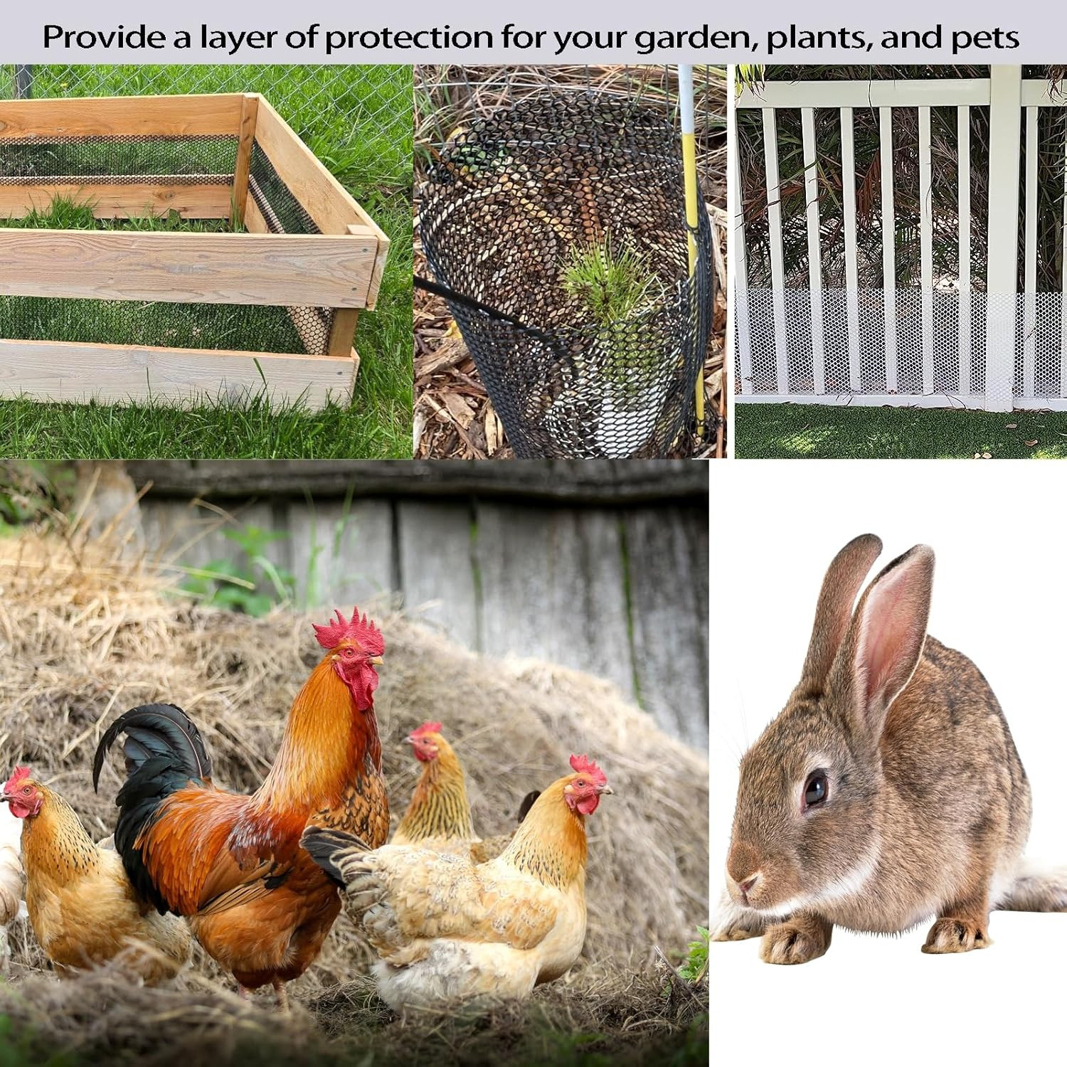 Black Plastic Wire Mesh Fence Plastic Chicken Wire Fence Mesh 7.87IN X5.91Ft Bes