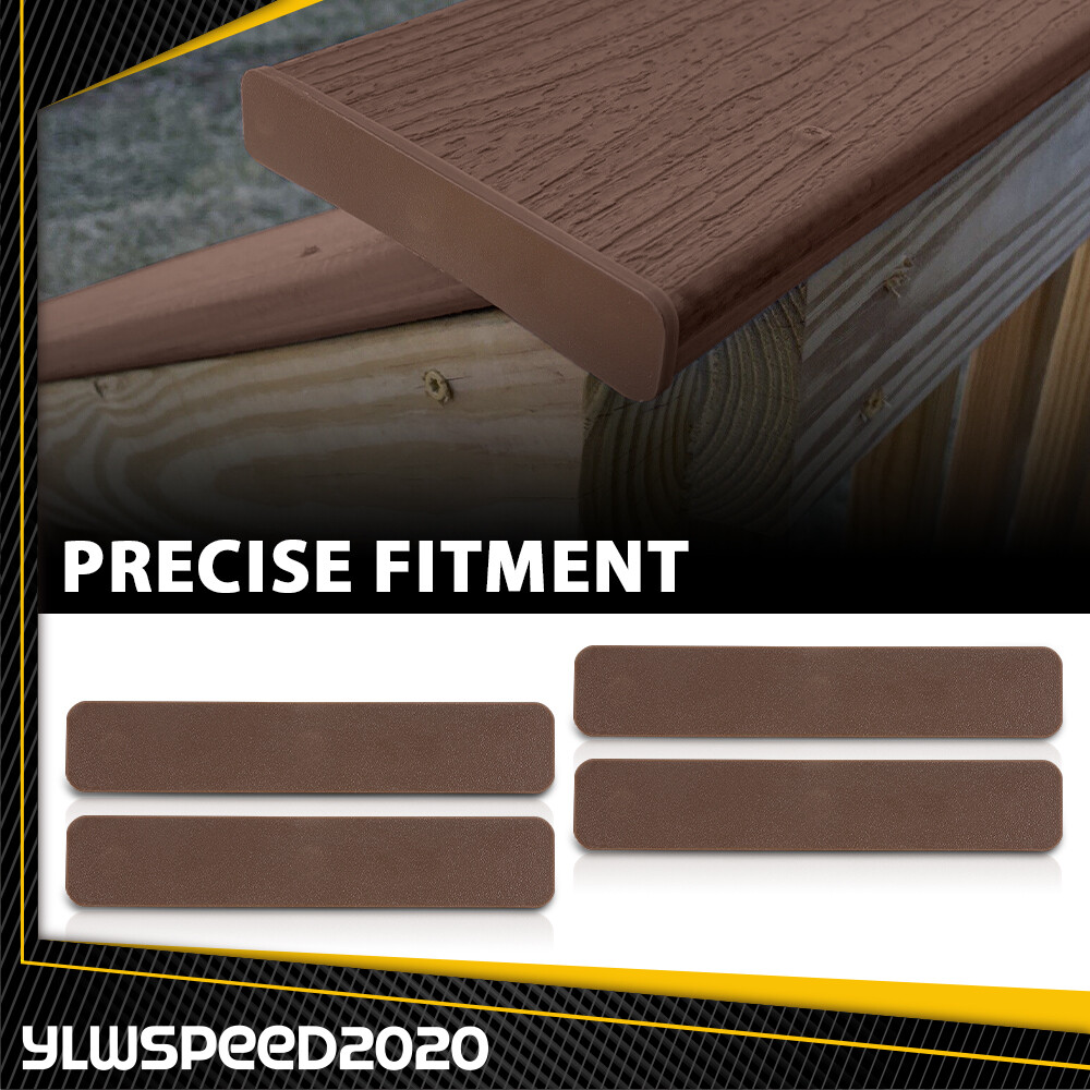 New Brown Composite Decking boards End Cap Set (4 pcs in One Package) 5.5”