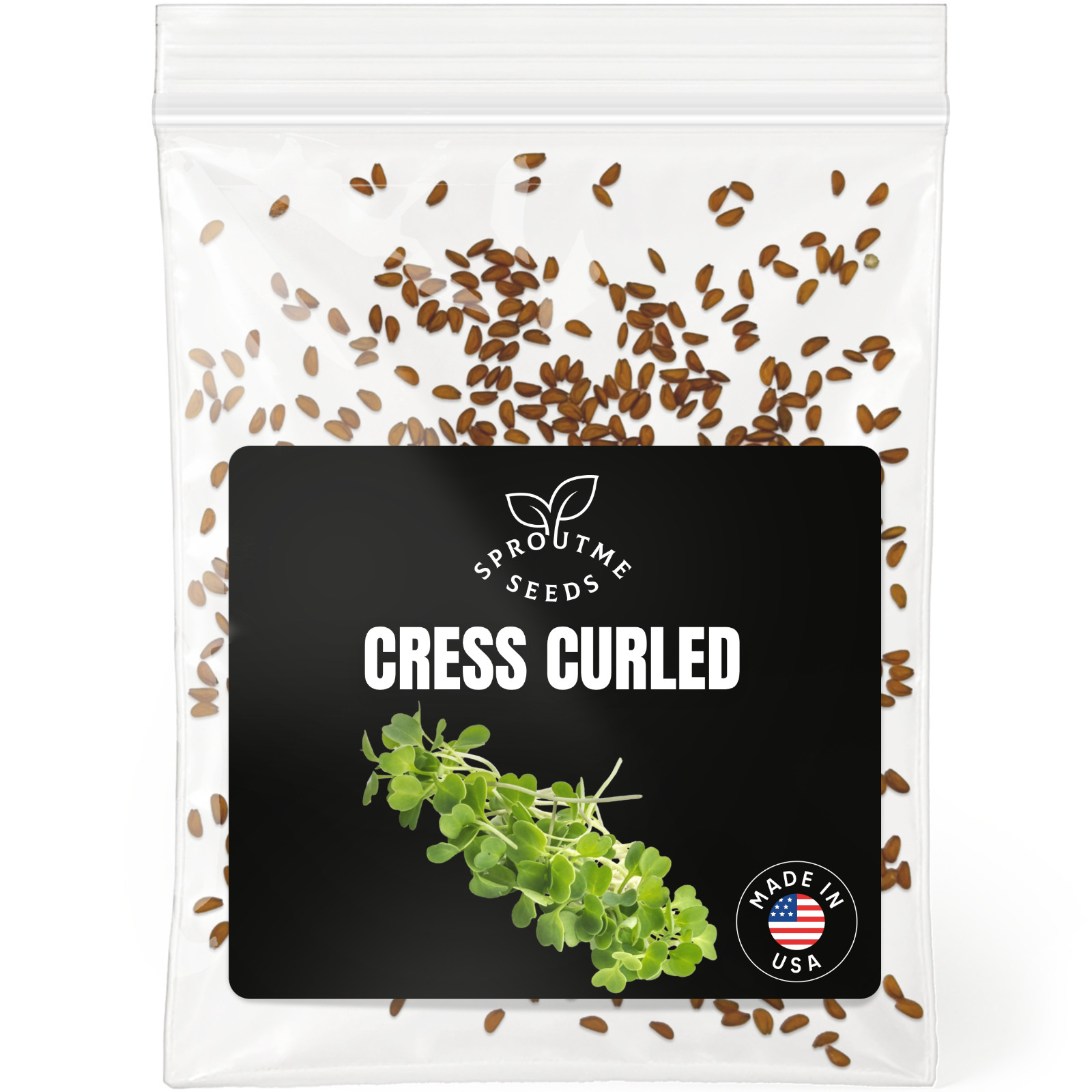 Cress Curled Seeds 500+, Heirloom Non-GMO, Fast Growing Salad Greens