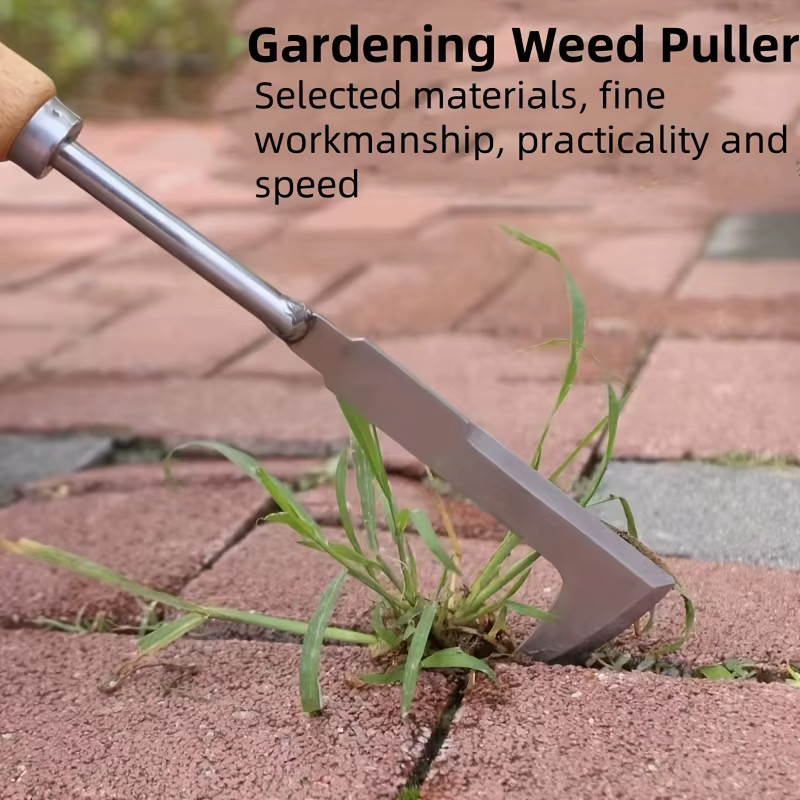 Stainless Steel Gap Weeding Tool L Shaped Garden Hand Weeder Multi Purpose