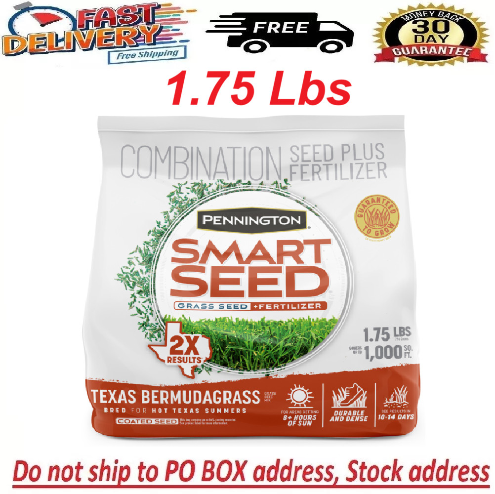 Pennington Smart Seed Texas Bermuda Grass Seed Mix, for Full Sun, 1.75 Lb.