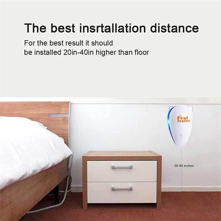 Ultrasonic Pest Repeller Electronic Ultrasonic Pest Repellent Plug in Ind 6 Pack
