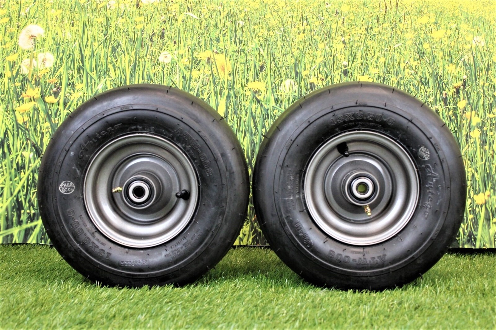 (Set of 2) Gravely Ariens Pneumatic 13×6.50-6 Dark Gray Assy replaces 07101110