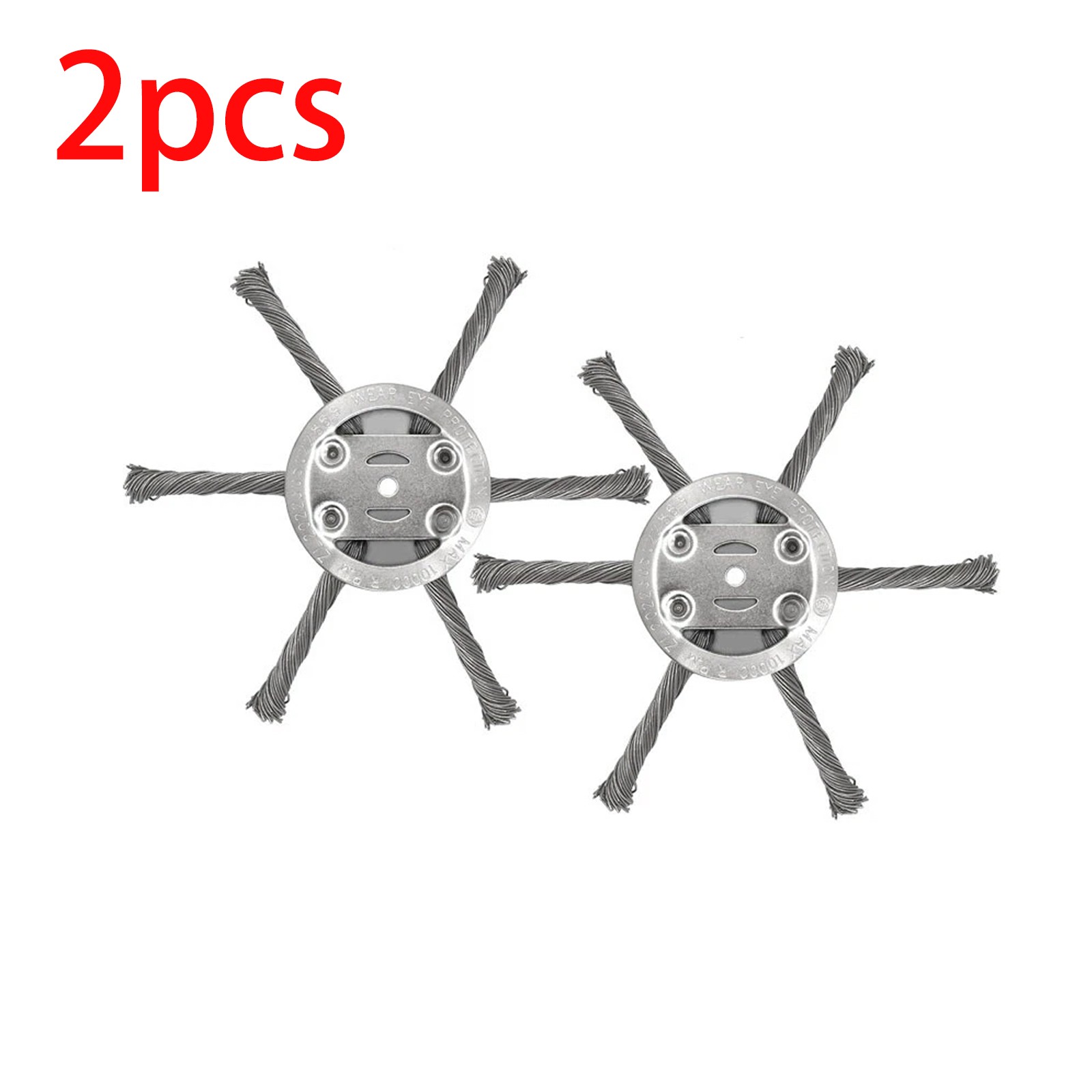 2/4/6/8× Steel Wire Grass Trimmer Head Tool Lawn Mower Weeding Head Brush Cutter