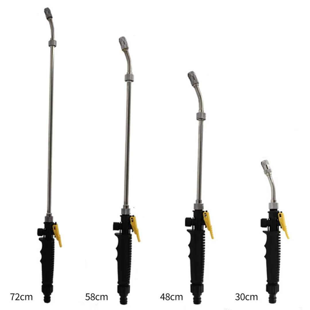 29″ Stainless Steel Sprayer Wand Replacement w/ Valve 1/4″ & 3/8″ Barb