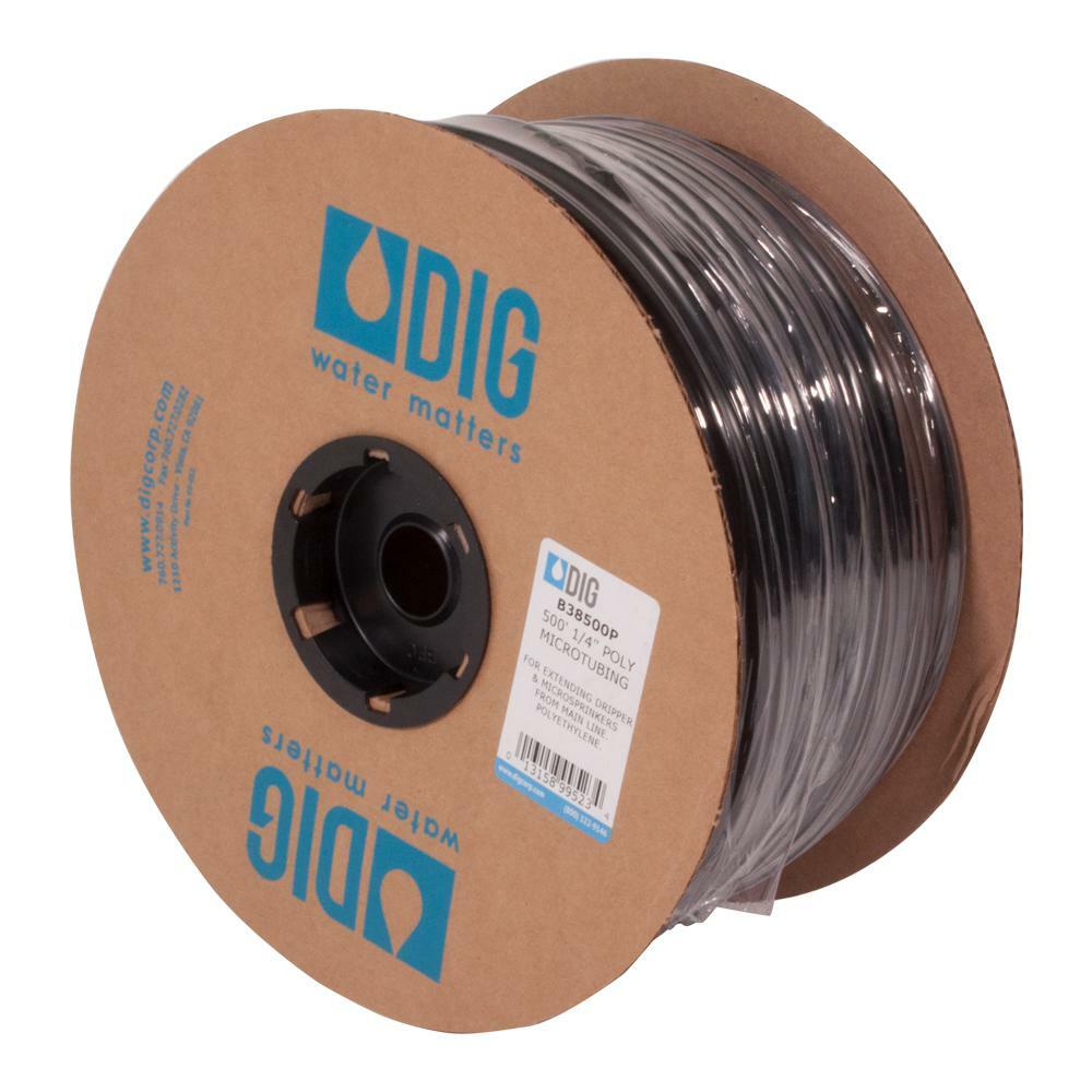 1/4 inch 500 feet drip emitter line irrigation sprinkler tubing hose lawn water