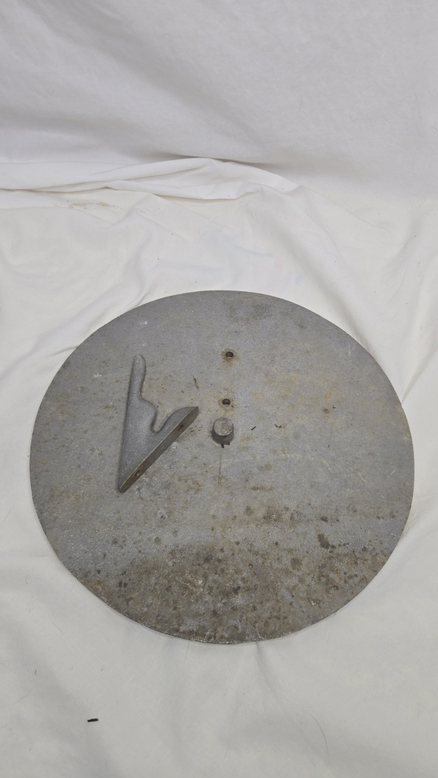 VTG 9” Sundial “I Count None But Sunny Hours” Winged Hourglass Garden Patina