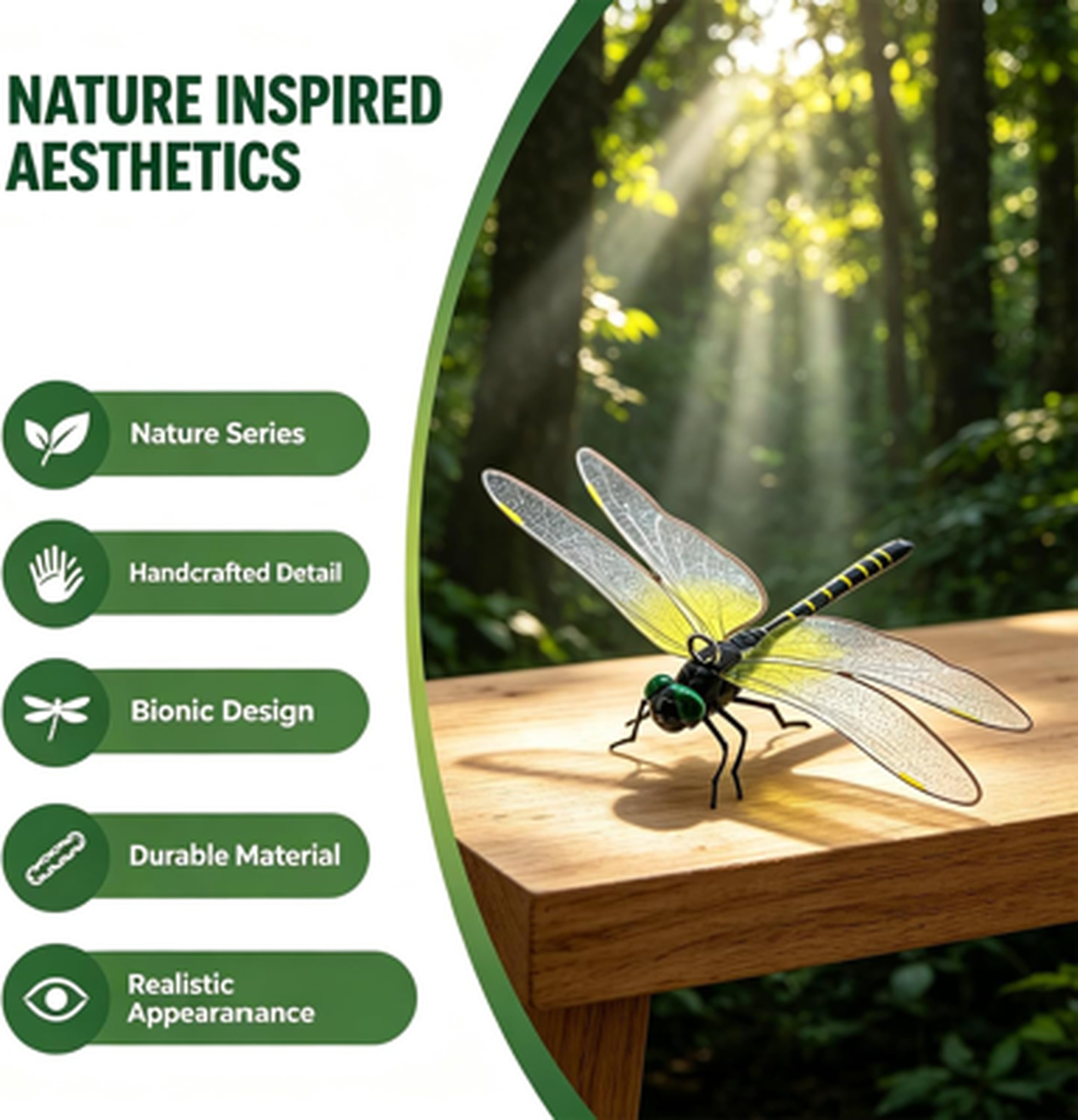 6 Pack Dragonfly Clips, Lifelike Garden Stakes for Yard Patio Decorations