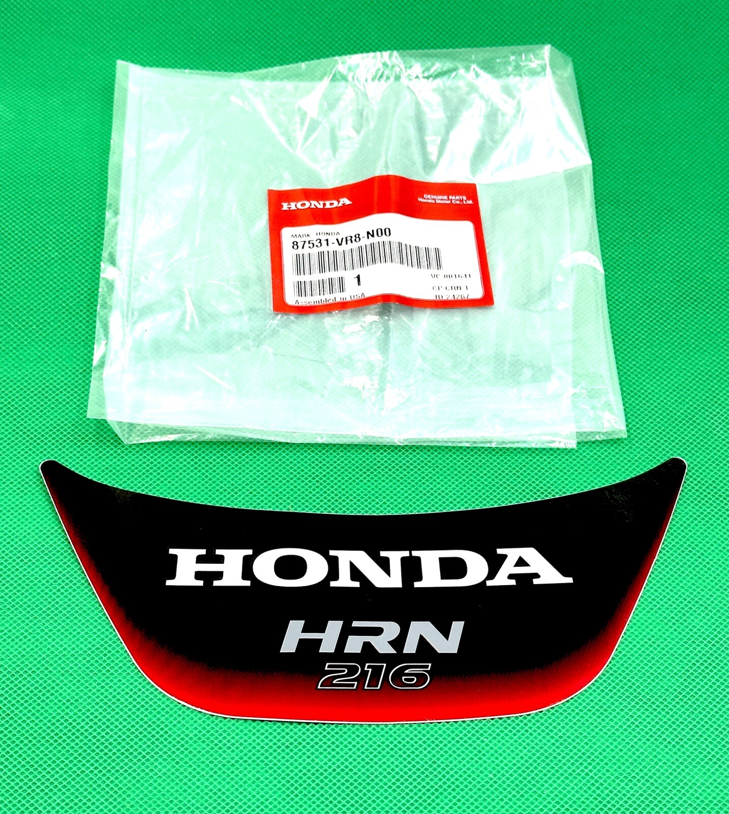 NEW Genuine HONDA Decal Sticker HRN216 87531-VR8-N00 OEM Emblem Mark