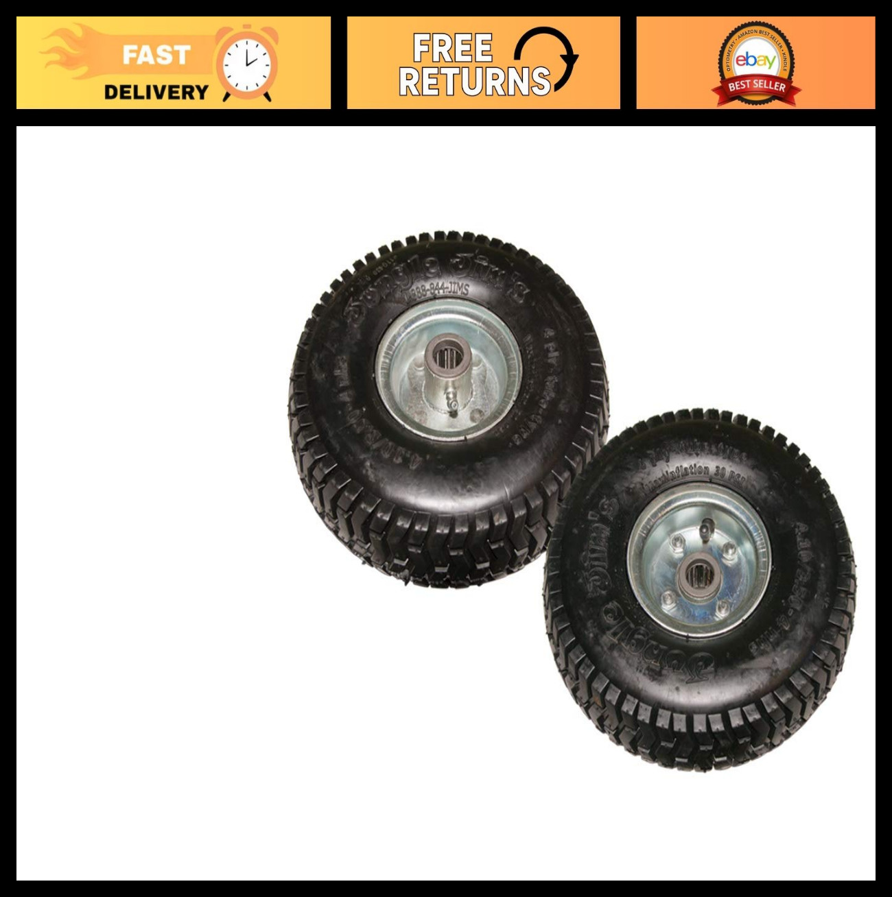 Replacement Tires for Jungle Wheels Sulky – 900 Air Filled Tires (Set of 2)