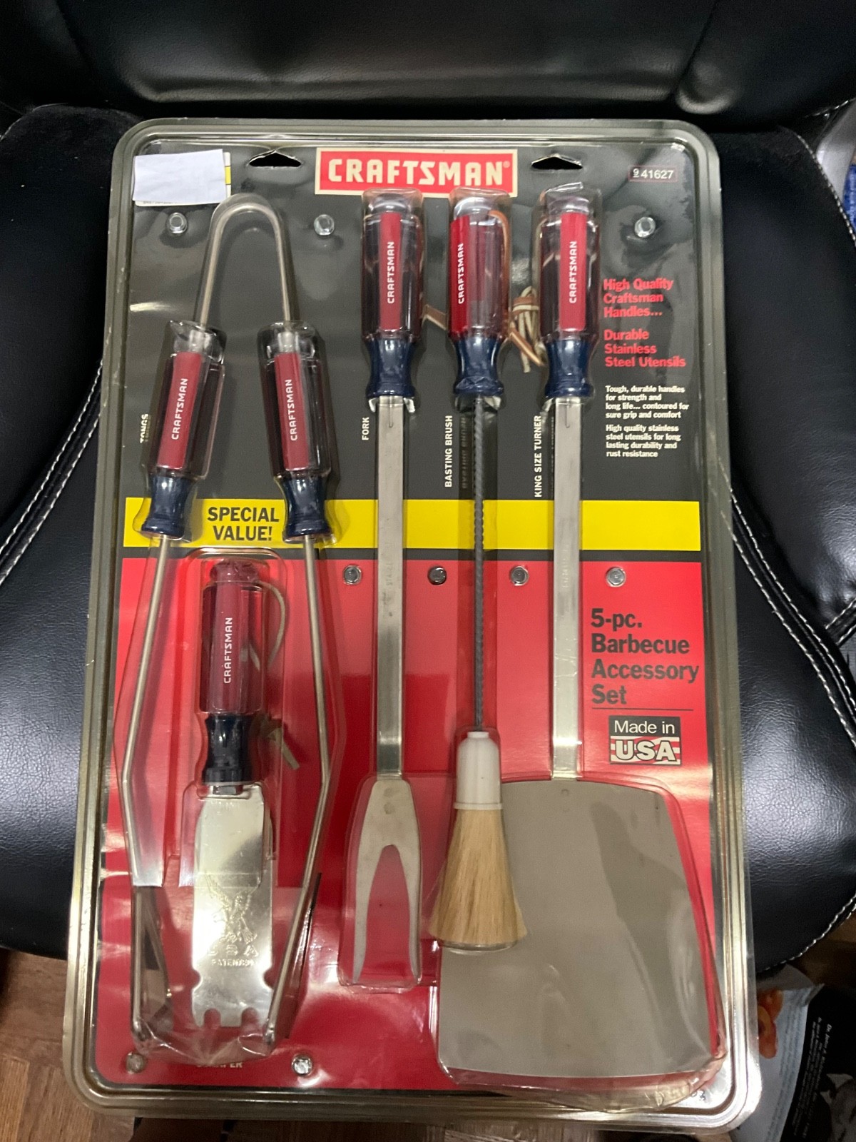 VINTAGE CRAFTSMAN TOOL 5 PIECE BARBECUE ACCESSORY SET GRILL 041267 MADE IN USA