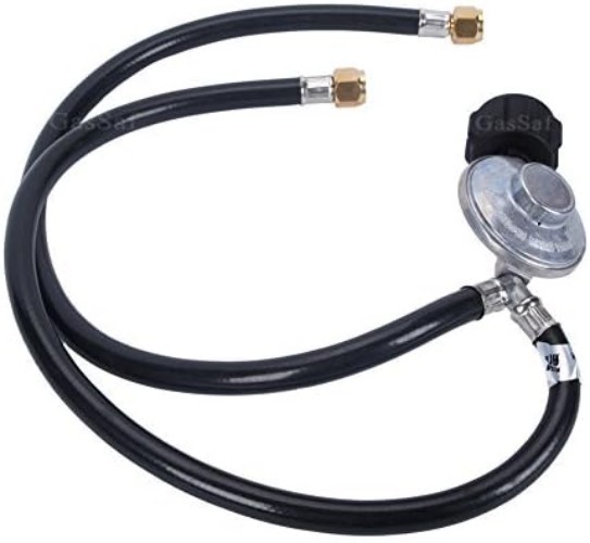 2 Feet Y-Splitter Low Pressure Propane Regulator Double Hose Outlet Kit with …