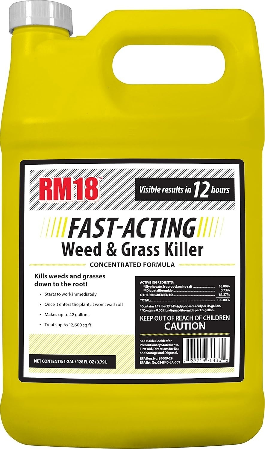 Fast-Acting Weed & Grass Killer Herbicide, Spray, 1-gallon, 12600 Square feet