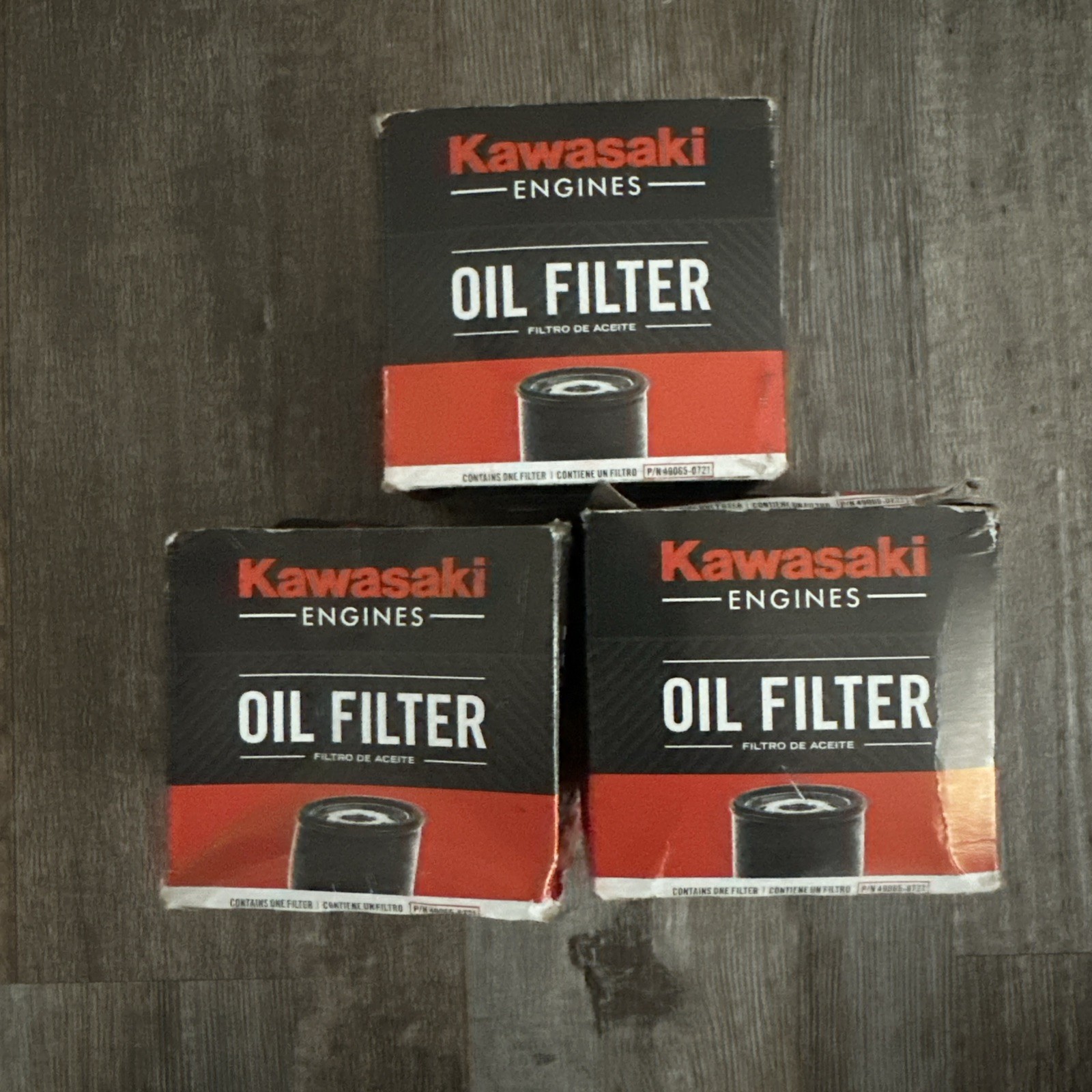 Kawasaki 49065-0736 Oil Filter 3 Pack Replaces 49065-0721