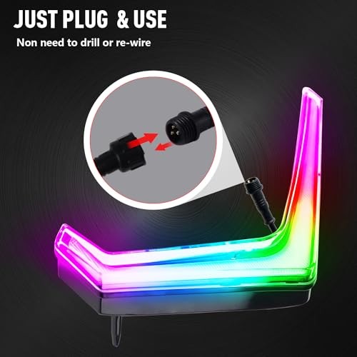 RZR XP Front Accent Lights – Chasing Color Fang Lights – RZR XP