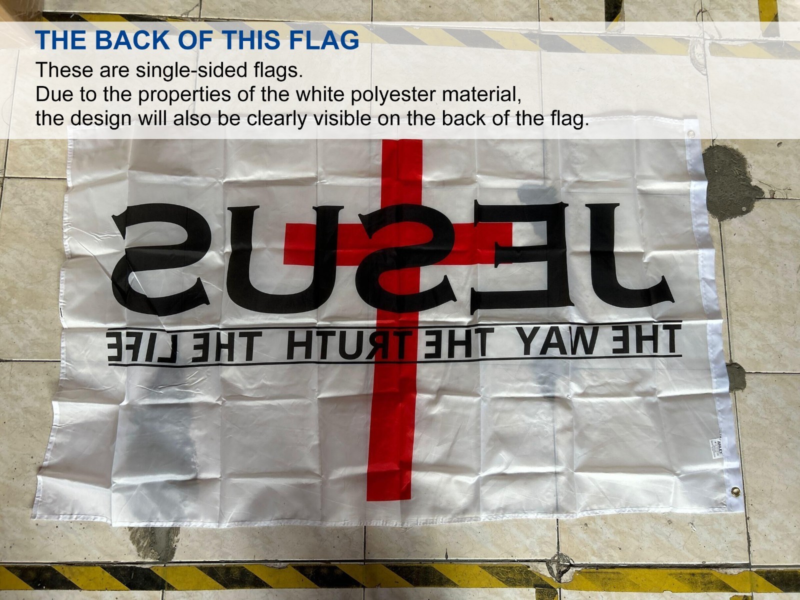 Anley 2 Pcs 3×5 Foot Jesus The Way The Truth The Life Flag – Christian Flags
