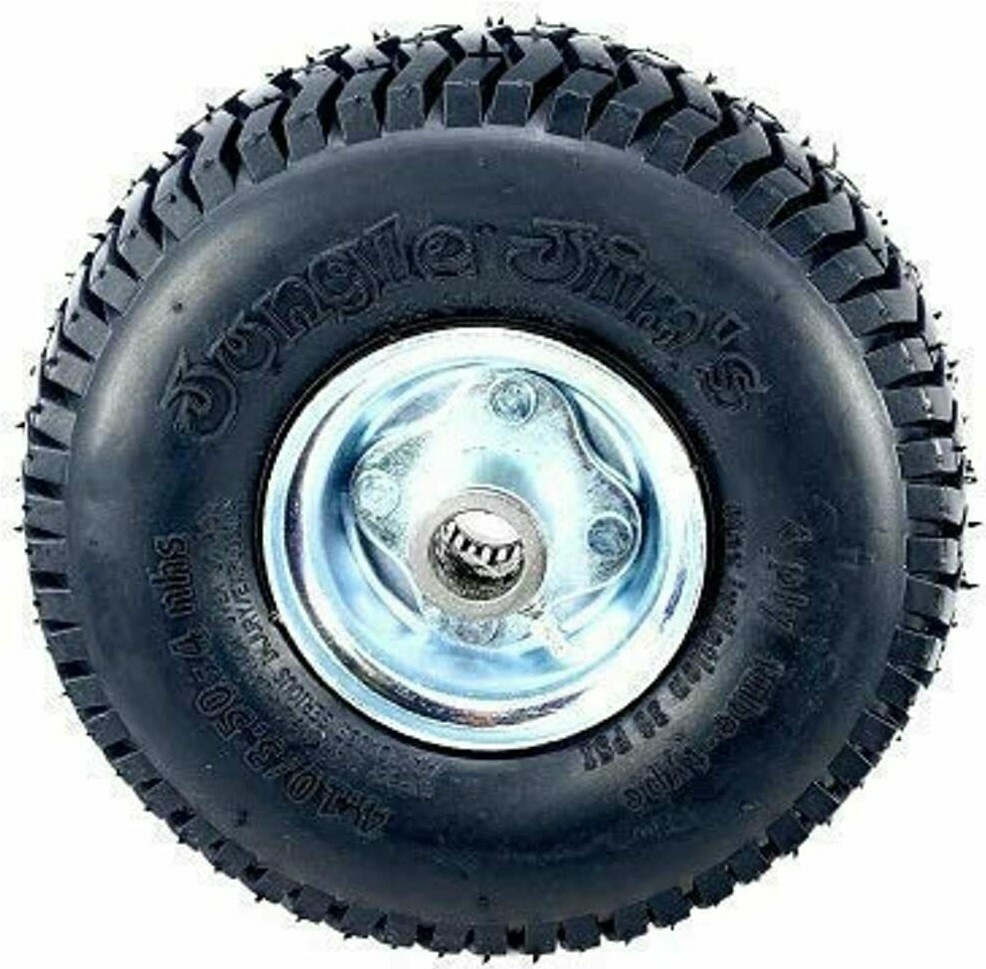 410 X 4 Wheel Tire Assembly OEM 900*JUN Parts Jungle Jim Sulky Attachment Mower