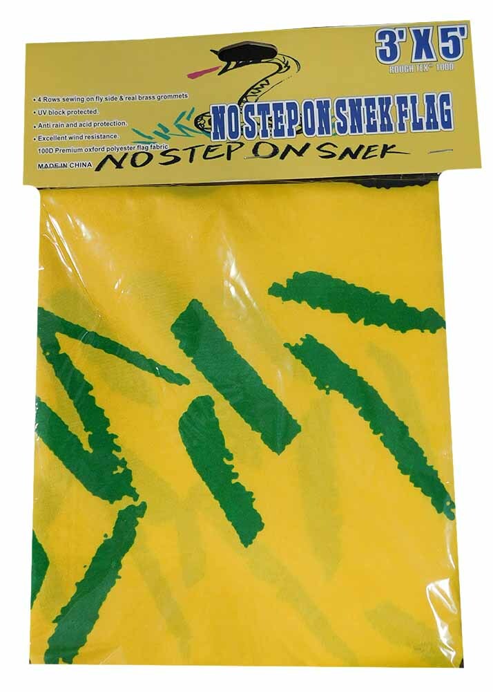 Gadsden No Step On Snek Premium 100D Woven Poly Nylon 3×5 3’x5′ Flag Banner