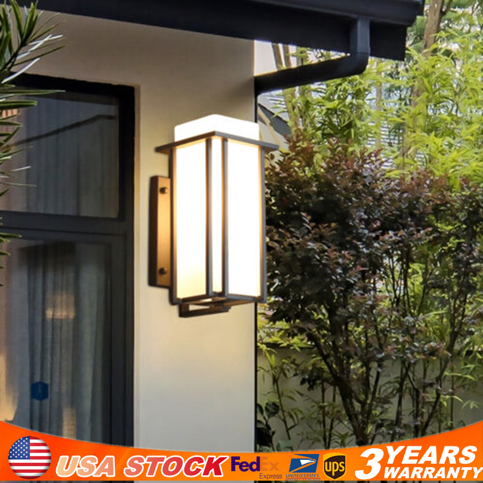 LED Wall Light Sconce Waterproof Outdoor Modern Lamp Exterior Wall Fixture 110V