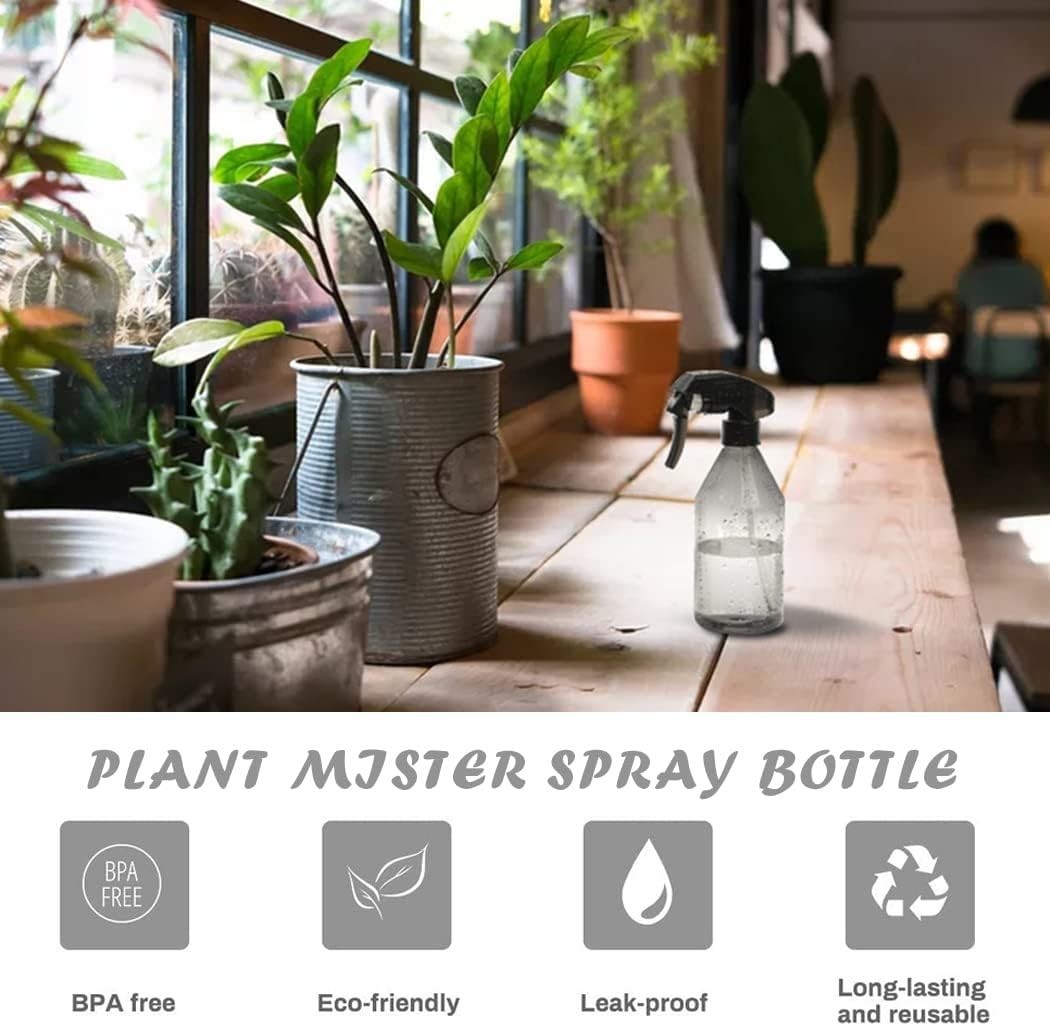 10oz Fine Mist Spray Bottle – Lightweight Recycled Plastic for Plants & Garden