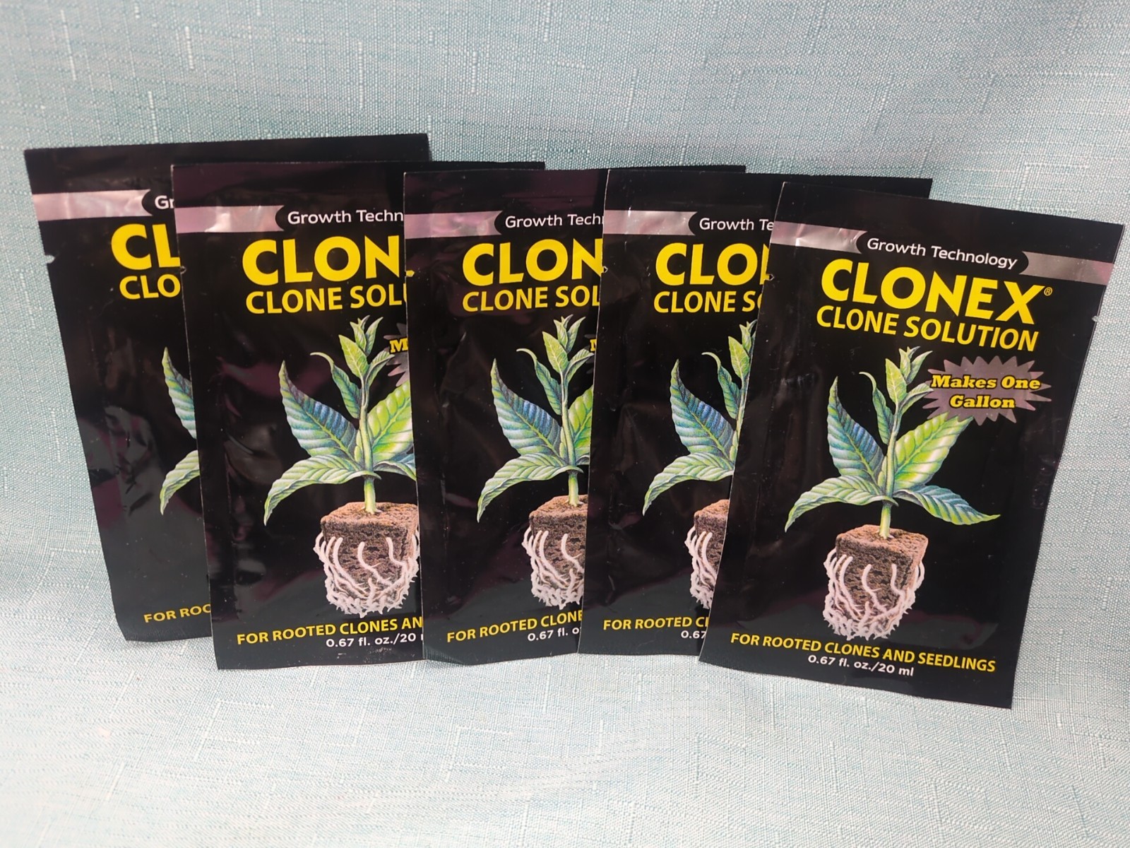 6 Clonex Clone Solution 20 ml Packets Rooting Clones & Seedlings Gardening
