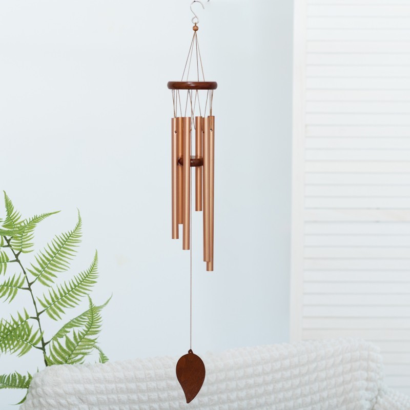 Wind Chimes Large Deep Tone Chapel Bells 6 Tubes Outdoor Garden Home Decor Gift
