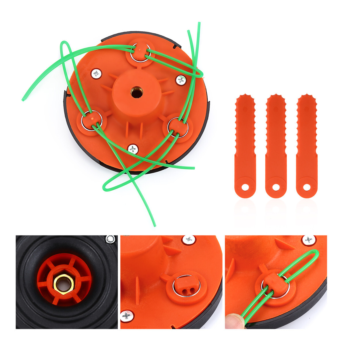 Universal Replace Trimmer Head For Gas Electric Weedeater Weed Eater Garden Lawn