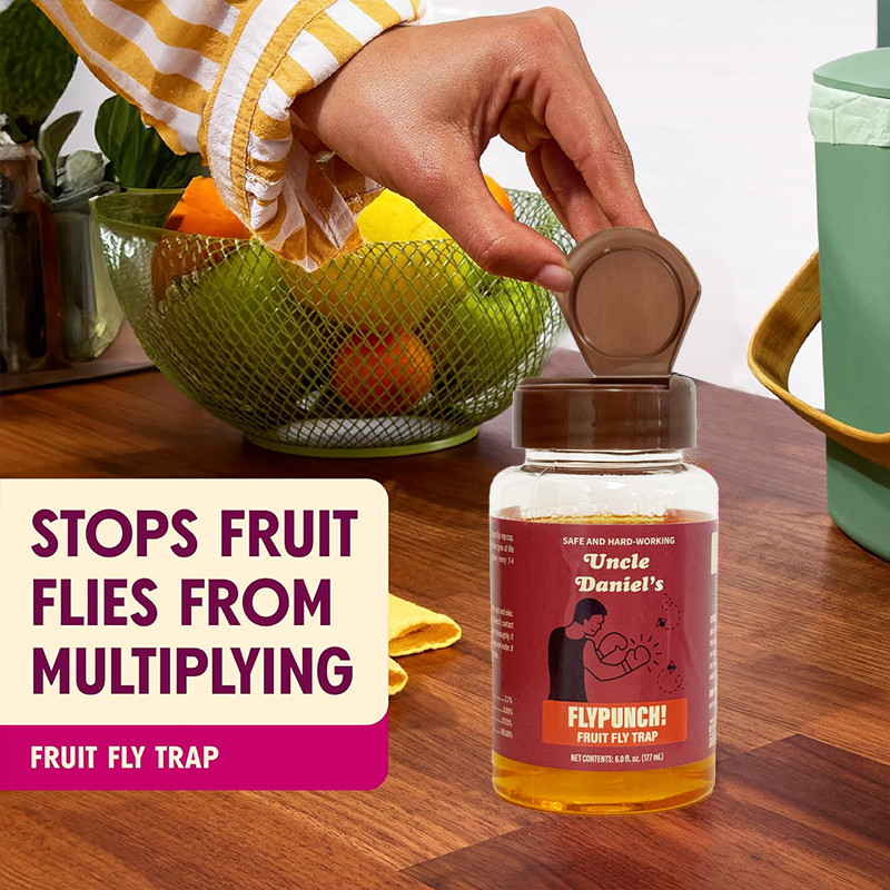 Fruit Fly Trap for Indoor and Kitchen Use, Ready to Use, Made with Plant Based I