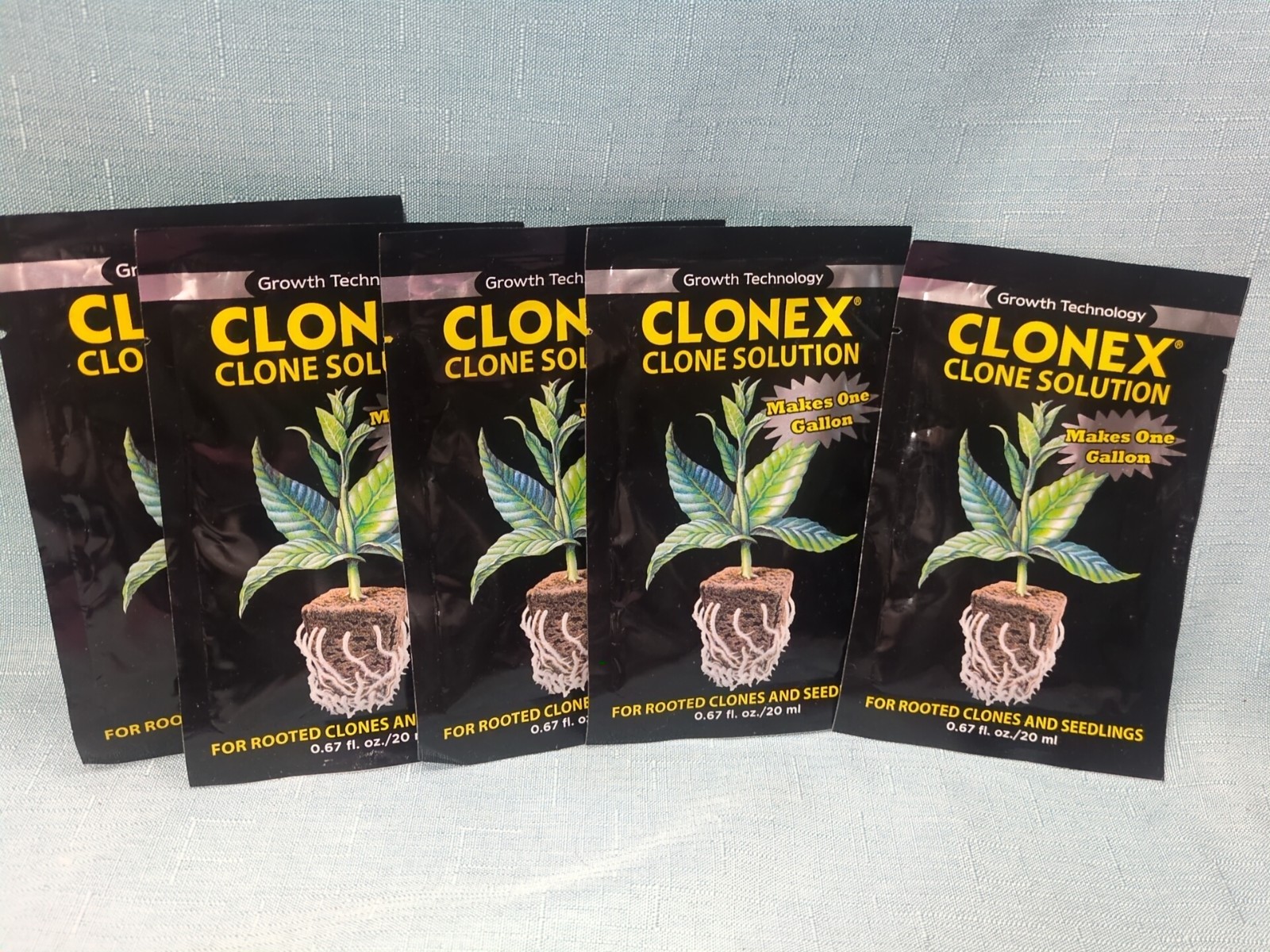 6 Clonex Clone Solution 20 ml Packets Rooting Clones & Seedlings Gardening