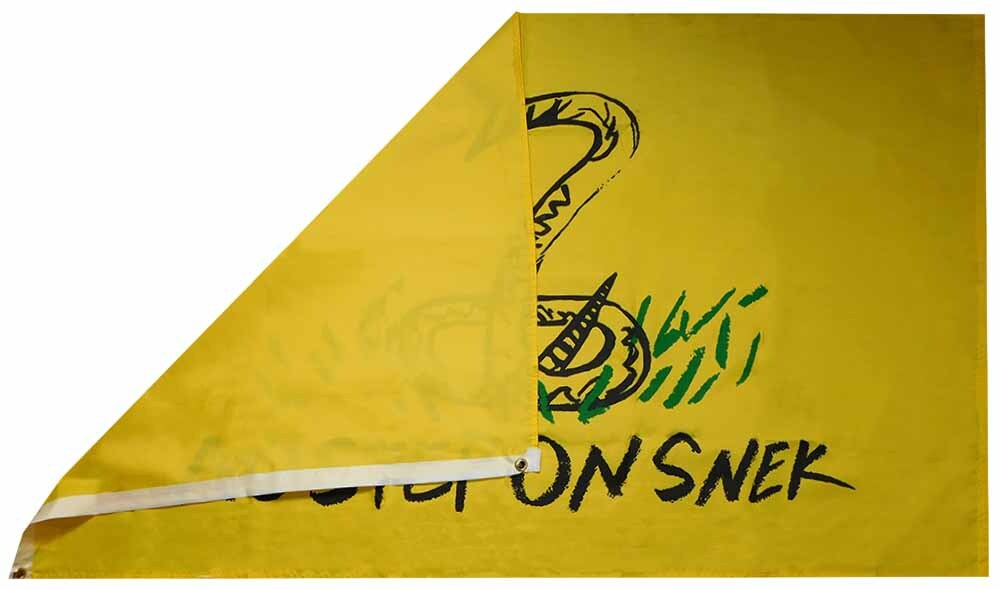 Gadsden No Step On Snek Premium 100D Woven Poly Nylon 3×5 3’x5′ Flag Banner
