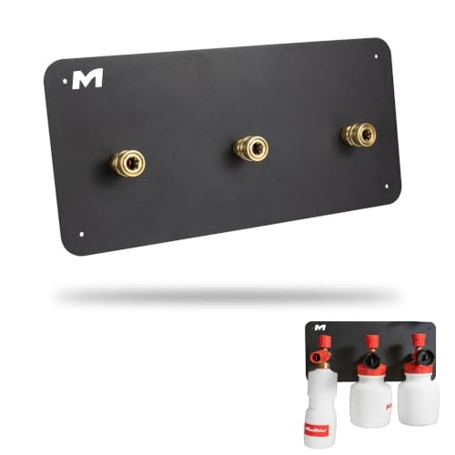 Universal Foam Cannon Holder – 1/4″ Quick Connect Wall-Mounted 3 Cannons Logo