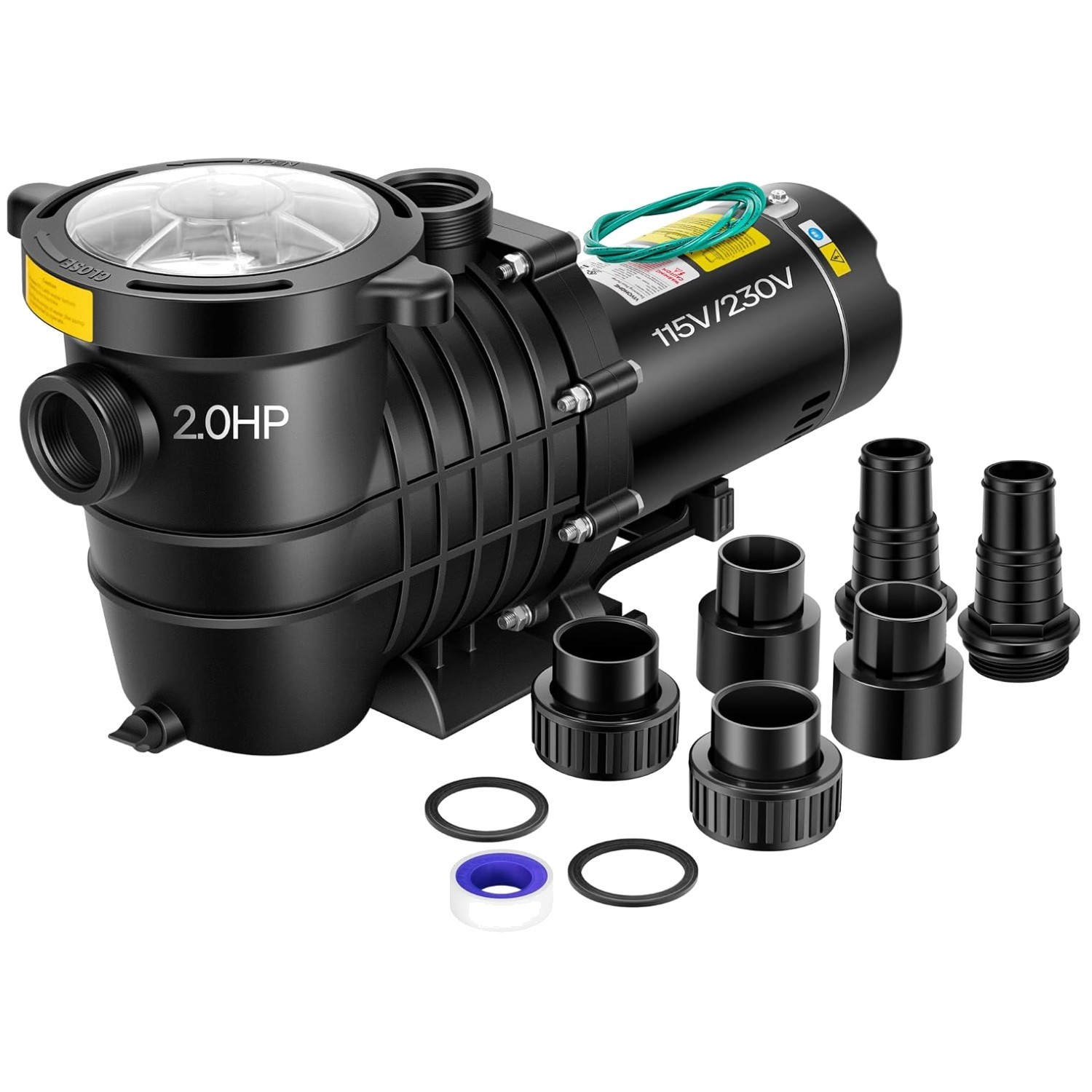 Dual Voltage Pool Pump | 115V/230V Energy Efficient