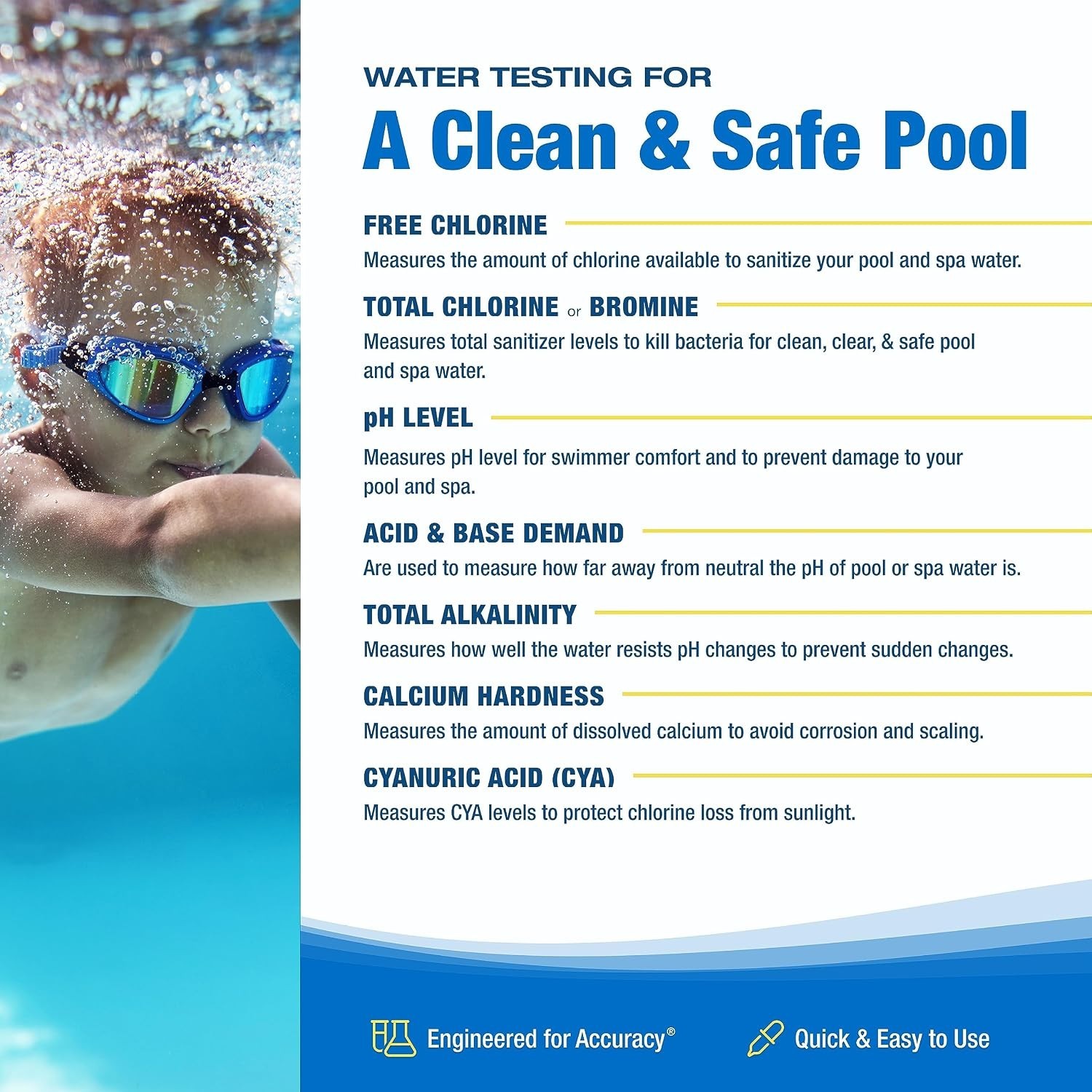 Taylor K-1005 DPD, 9-in-1 Pool Test Kit for Free & Total Chlorine, Bromine,…