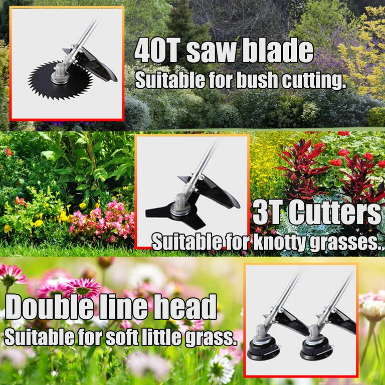 58CC Gas String Trimmer 2-Cycle Brush Cutter Straight Shaft Weed Grass Eater✅
