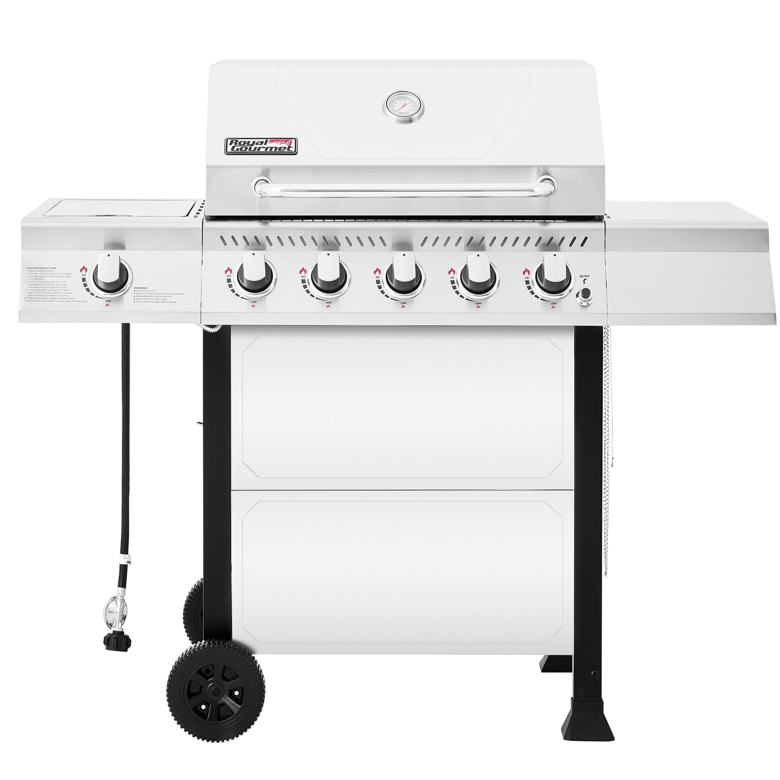 Royal Gourmet 5-Burner Propane Gas Grill Stainless Steel Outdoor Backyard Patio