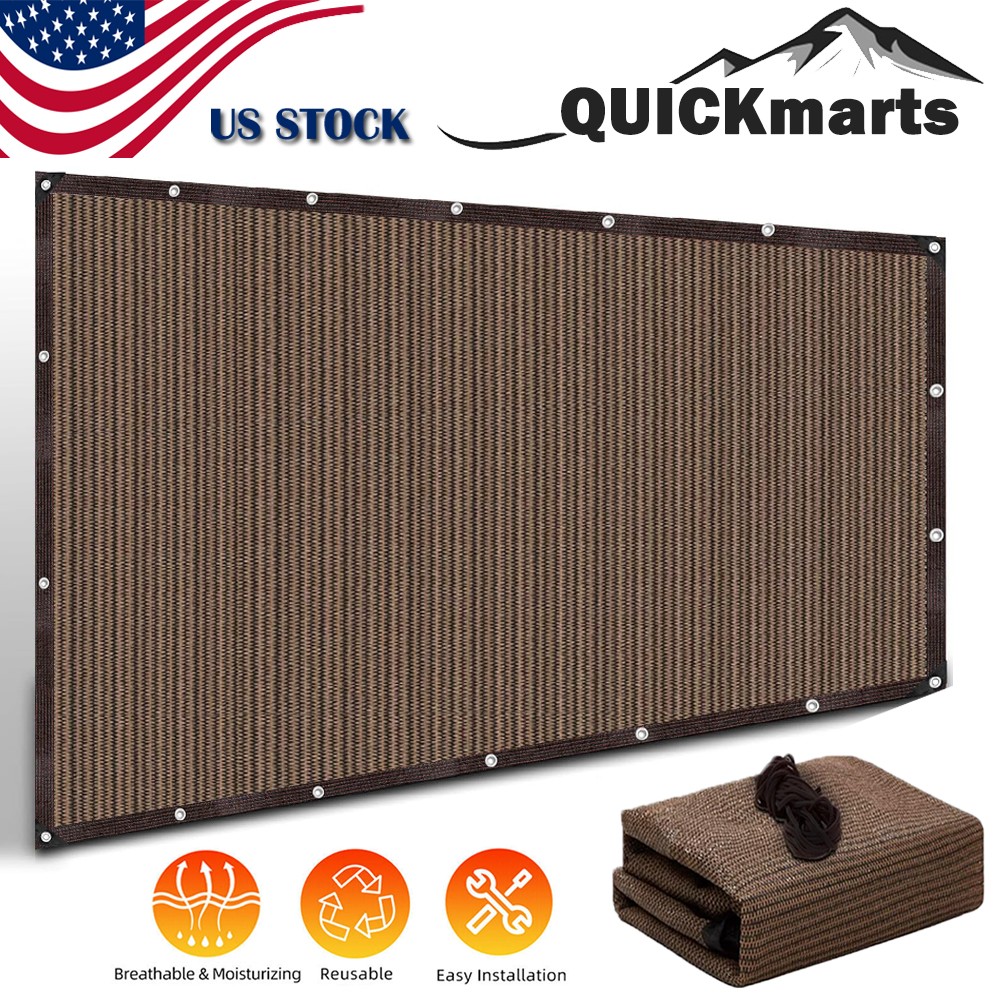 Sun Shade Cloth with Grommets 90% Outdoor Patio Sunshade Net Canopy Screen Cover
